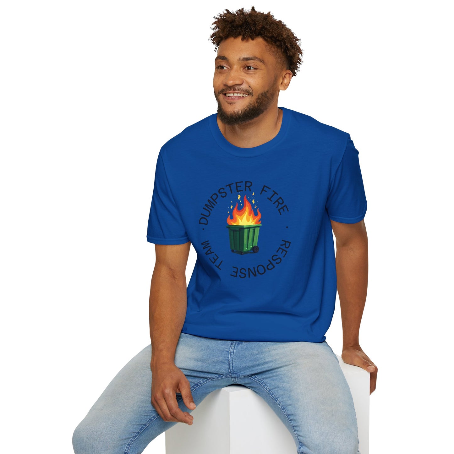 Funny Dumpster Fire Response Team T-Shirt β Sarcastic & Witty Graphic Tee for Chaos Lovers, Ironic Humor Gift, Office & Casual Wear