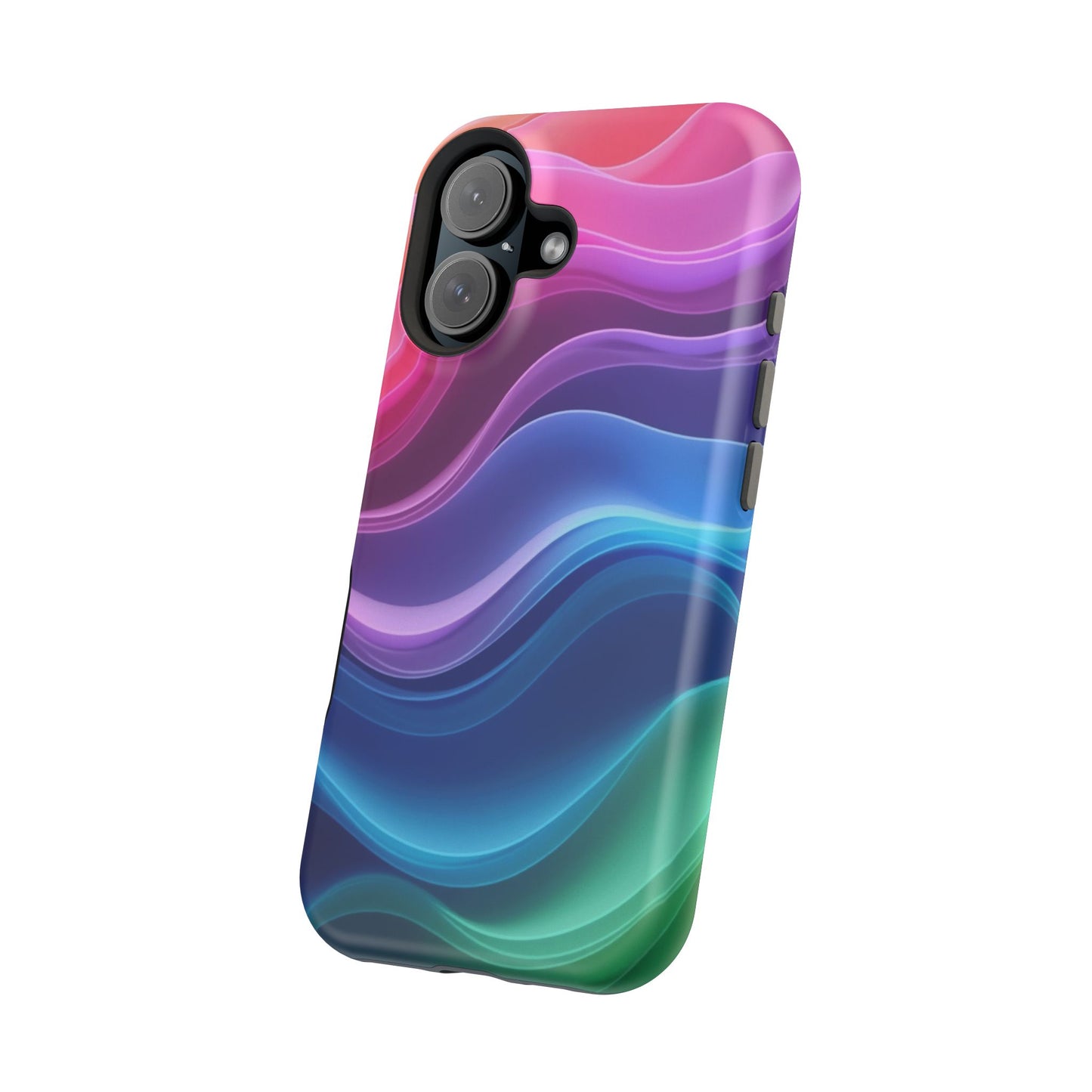 Pastel Wave Phone Case - Aesthetic iPhone Case | Lavender & Blue Gradient Design | Gifts for Her | Unique Art Print