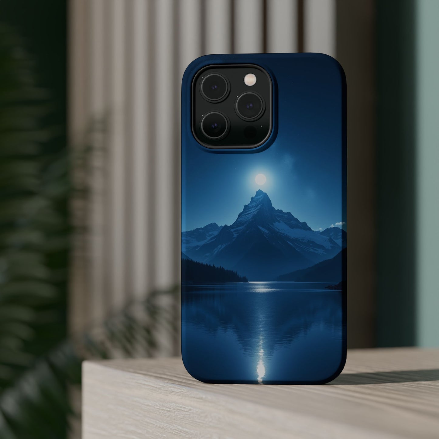 Mountain Moon Phone Case - Serene Landscape iPhone Cover - Nature Lover Gift