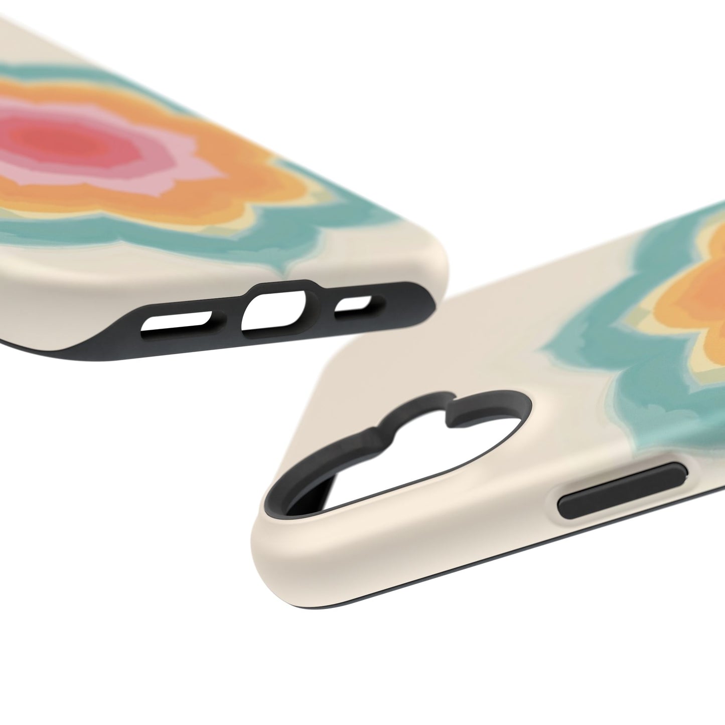 Floral Bloom iPhone Case - Retro Flower Power Design, Aesthetic Gift Idea