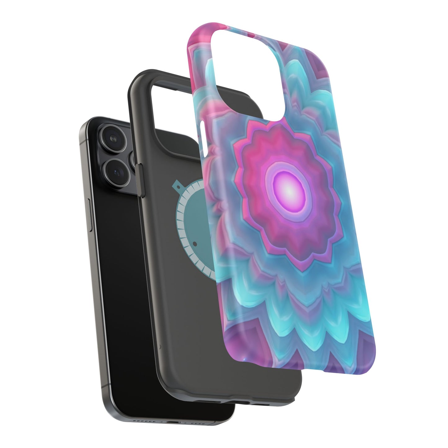 Cosmic Bloom iPhone Case - Galaxy Floral Design, Aesthetic Gift Idea