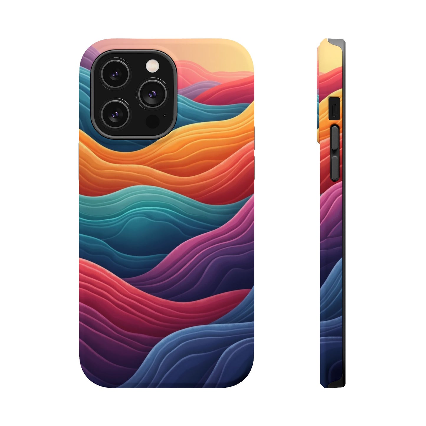 Abstract Wave Phone Case - Aesthetic iPhone Case, Pastel Gift Idea, Trendy Summer Accessory