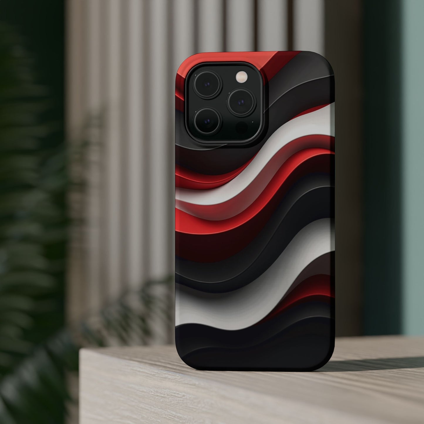 Statement Wave Phone Case - Aesthetic iPhone Case, Edgy Gift Idea, Trendy Summer Accessory