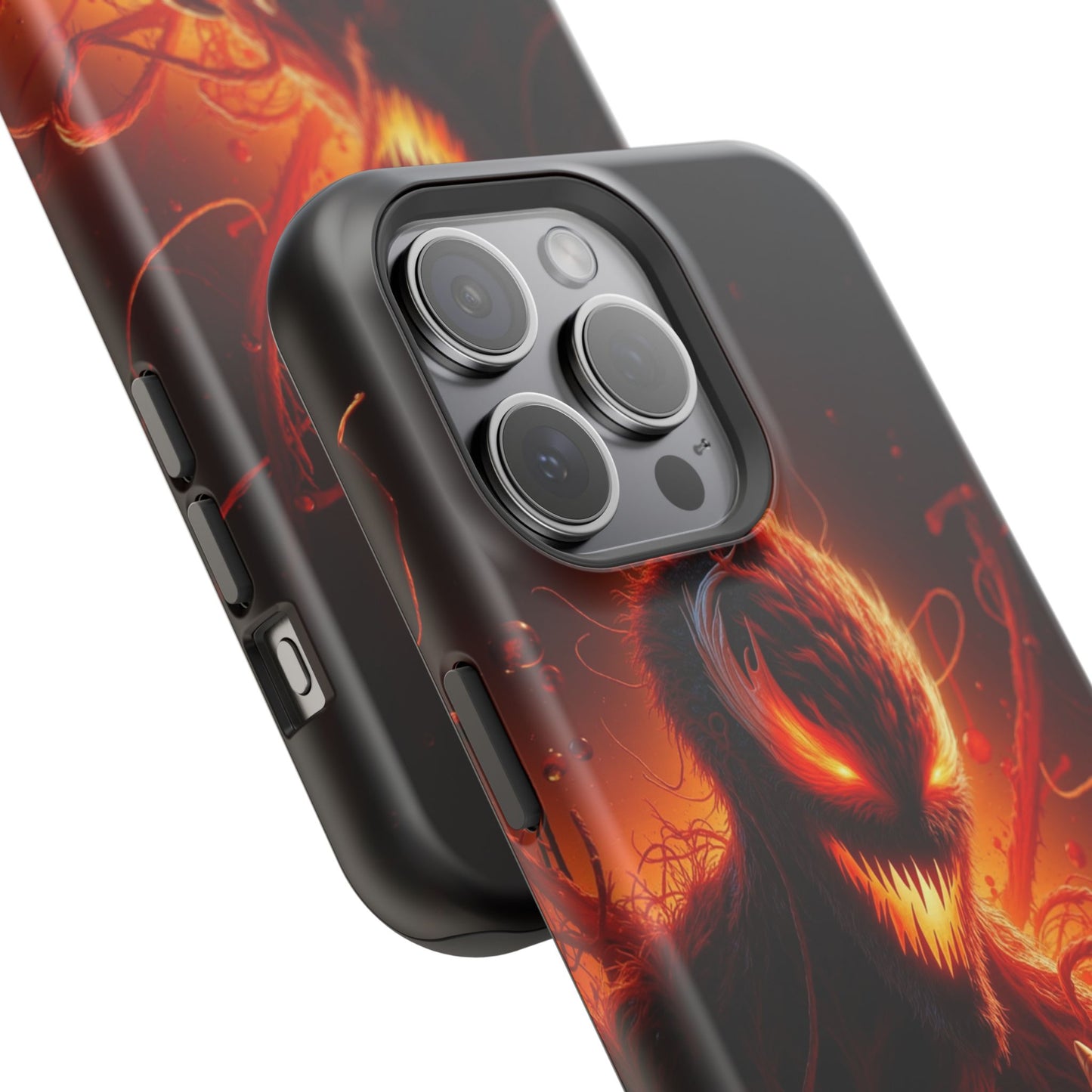 Fiery Alien Phone Case - Aesthetic iPhone Case | Sci-Fi Art Design | Gifts for Him | Unique Phone Accessories