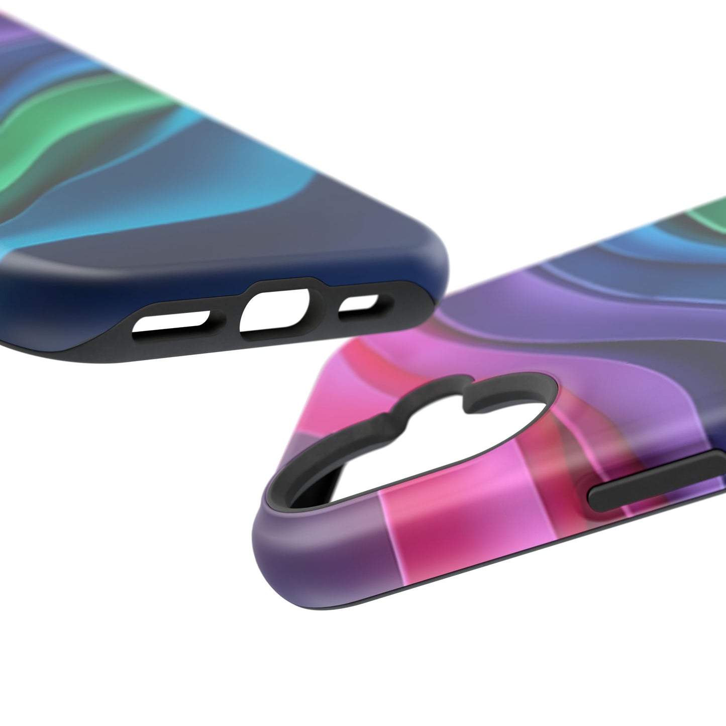 Rainbow Wave Phone Case - Colorful Abstract Design | Aesthetic iPhone Case | Trendy Gifts for Her | Vivid Gradient Art