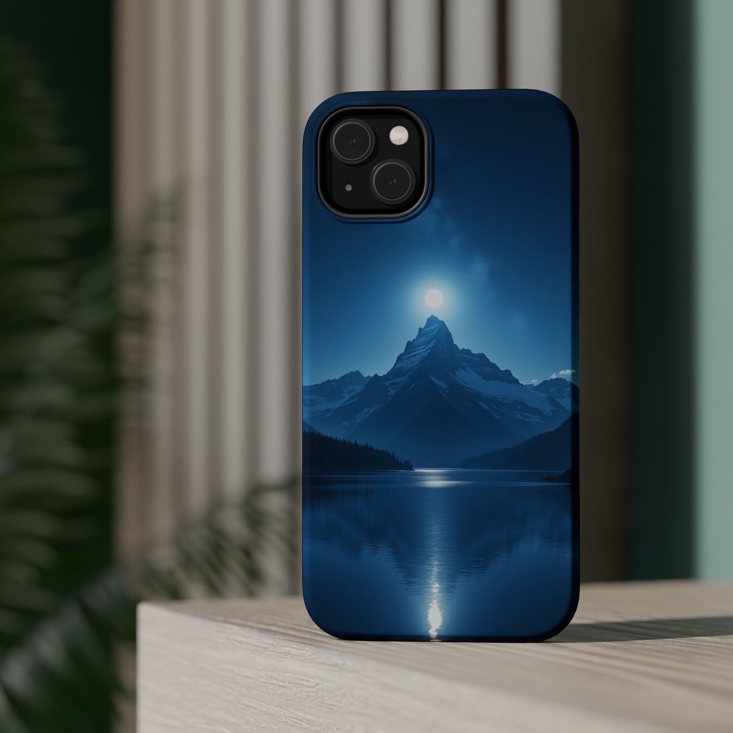 Mountain Moon Phone Case - Serene Landscape iPhone Cover - Nature Lover Gift