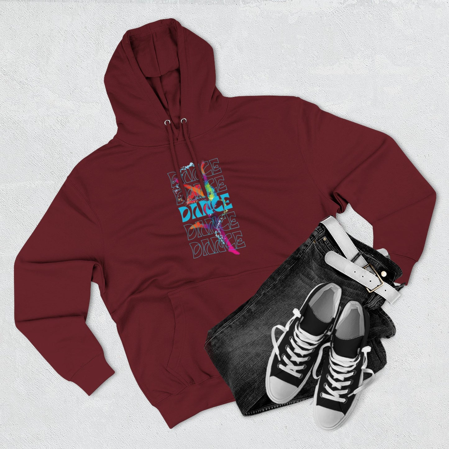 “Dance Dance Dance” Graphic Pullover, Motivational Dancer Gift, Dance Moms Inspired Apparel, Cozy Unisex Hoodie