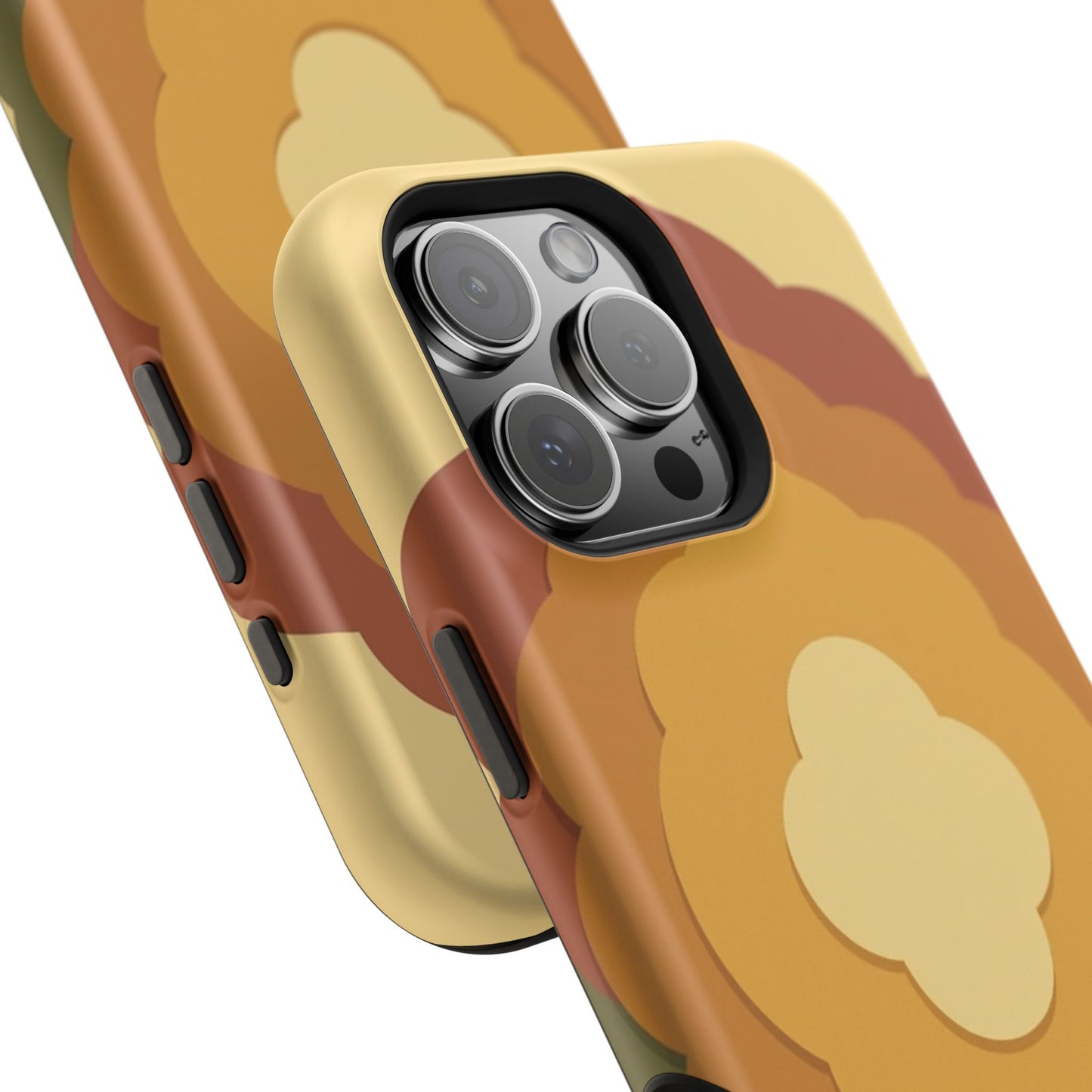 Retro Layered Bloom iPhone Case - 70s Flower Power Design, Vintage Aesthetic Gift Idea