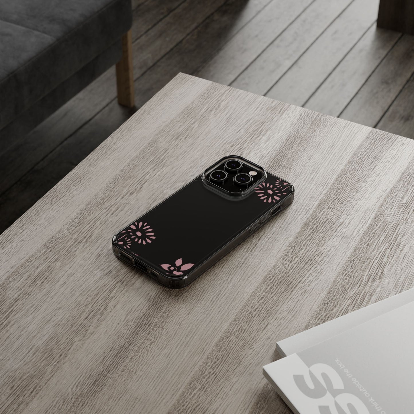 Elegant Floral Clear Phone Case β Minimalist Chic Protection