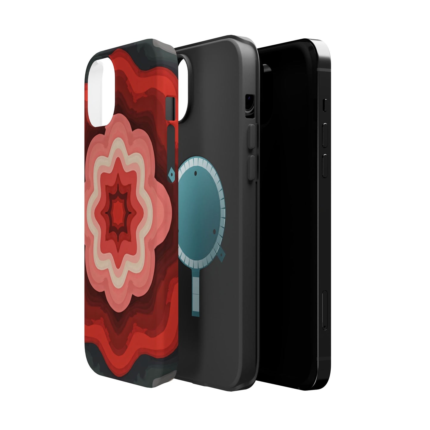 Retro Flower Phone Case - Aesthetic iPhone Case, 70s Inspired Gift, Groovy Pattern Design