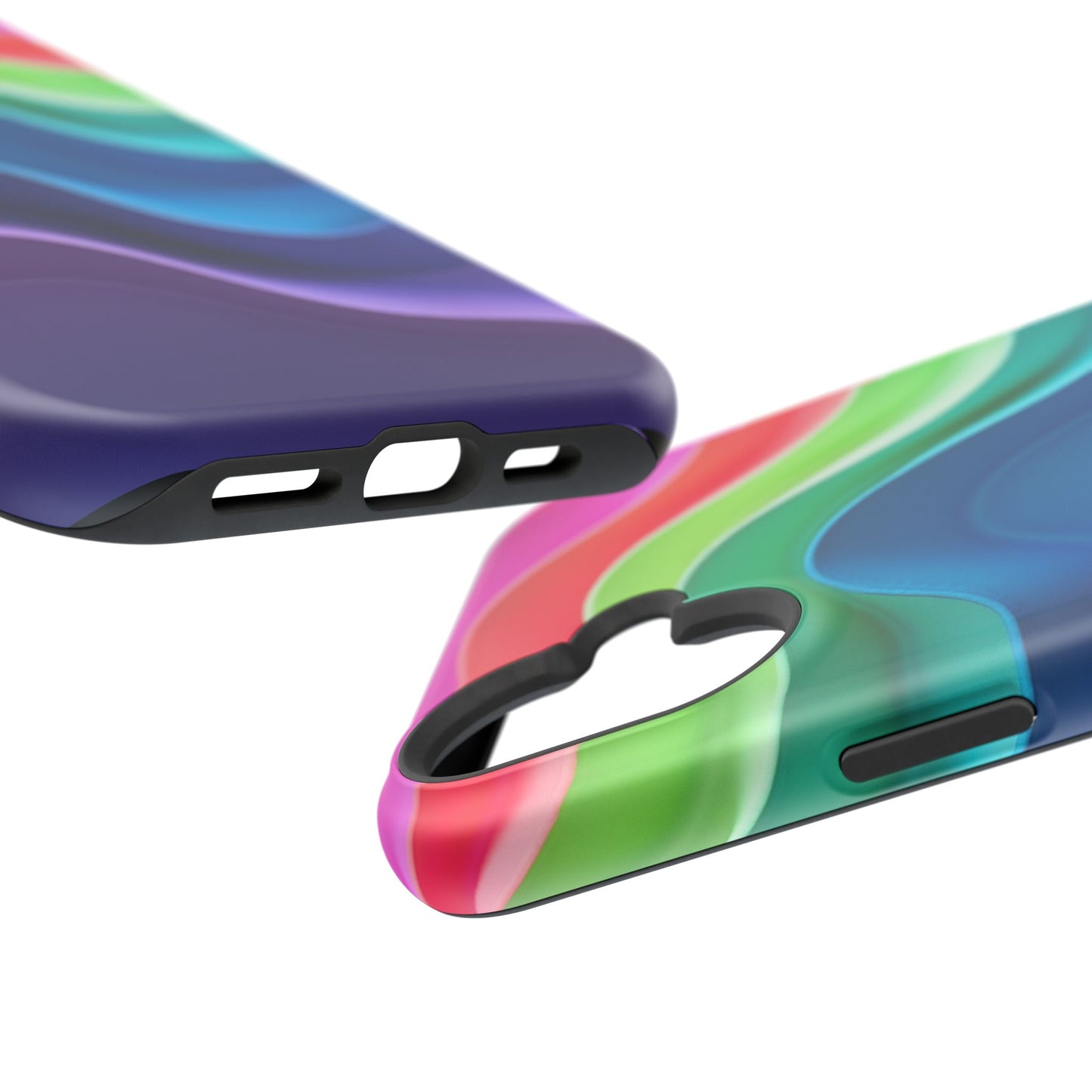 Rainbow Wave Phone Case - Aesthetic Ocean Design | iPhone 14-17 Cases | Nature Gifts for Her, Colorful Trendy Accessory