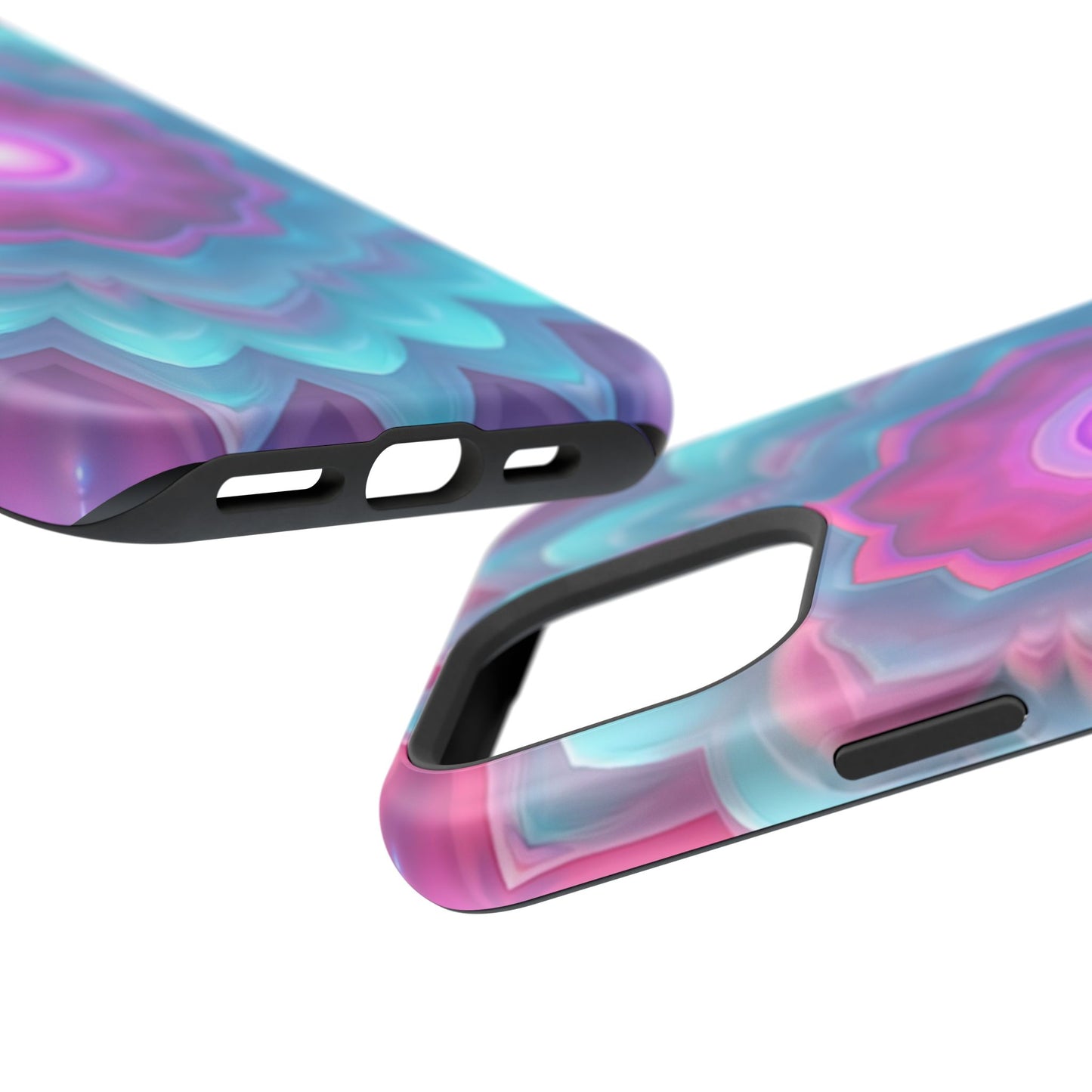 Cosmic Bloom iPhone Case - Galaxy Floral Design, Aesthetic Gift Idea