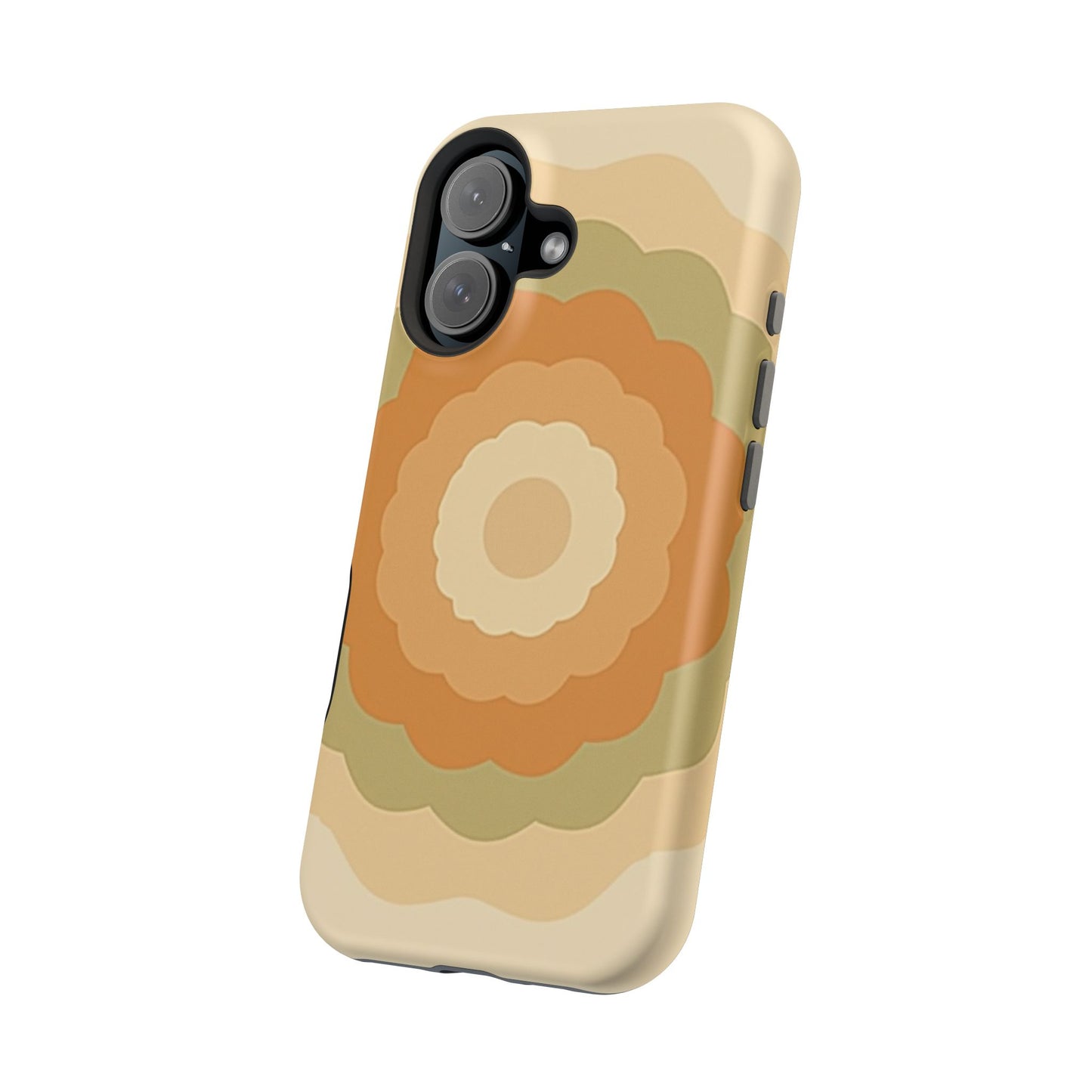 Retro Bloom iPhone Case - 70s Floral Design, Vintage Aesthetic Gift Idea