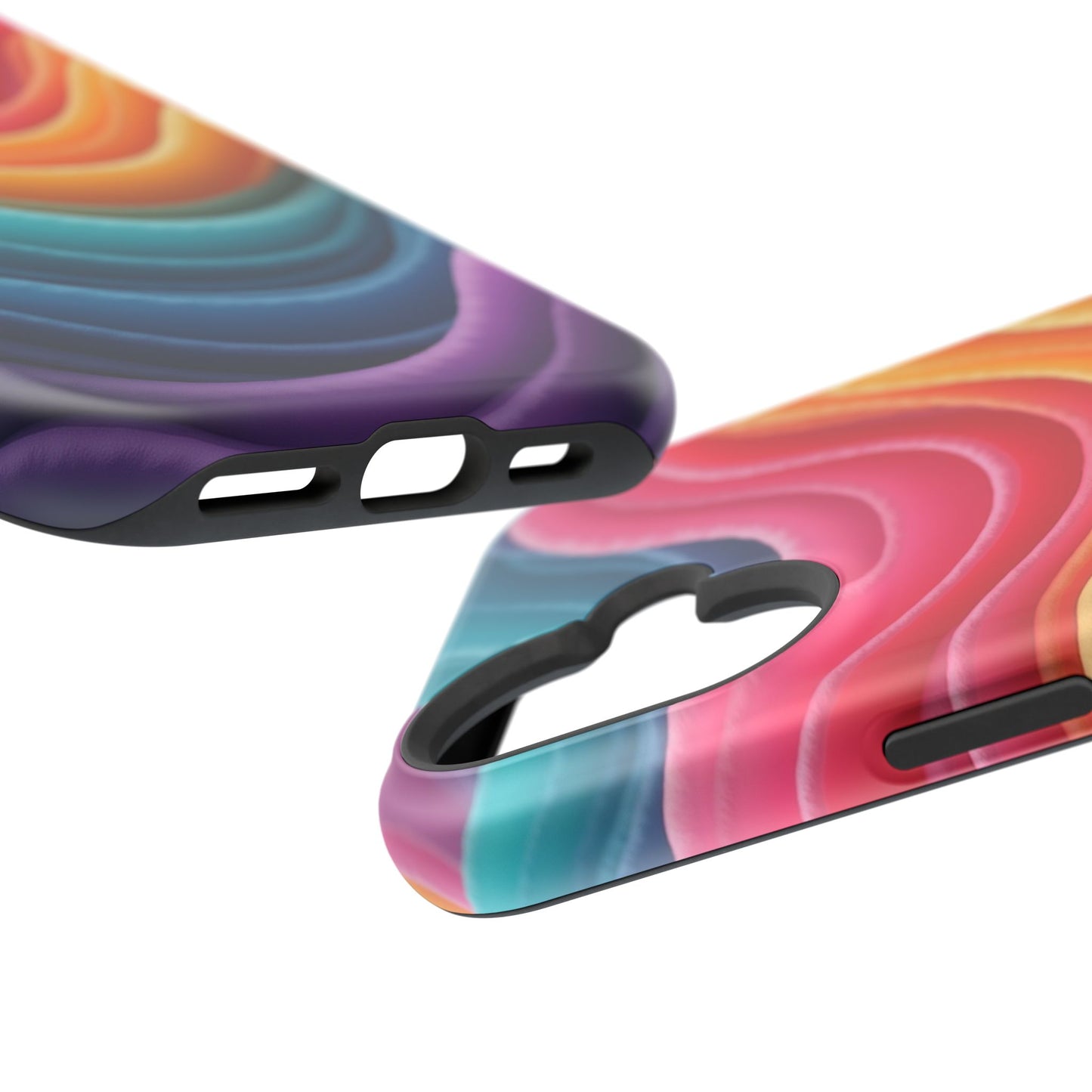 Colorful Wave Phone Case - Aesthetic iPhone Case, Pride Gift Idea, Trendy Summer Accessory