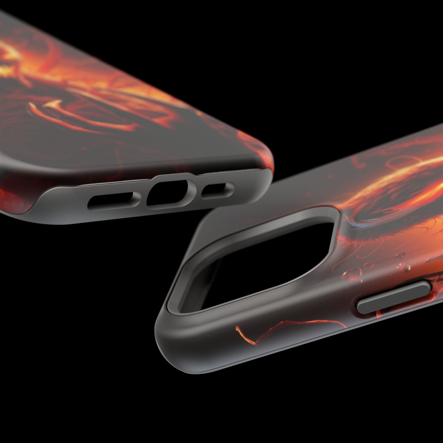 Fiery Alien Phone Case - Aesthetic iPhone Case | Sci-Fi Art Design | Gifts for Him | Unique Phone Accessories