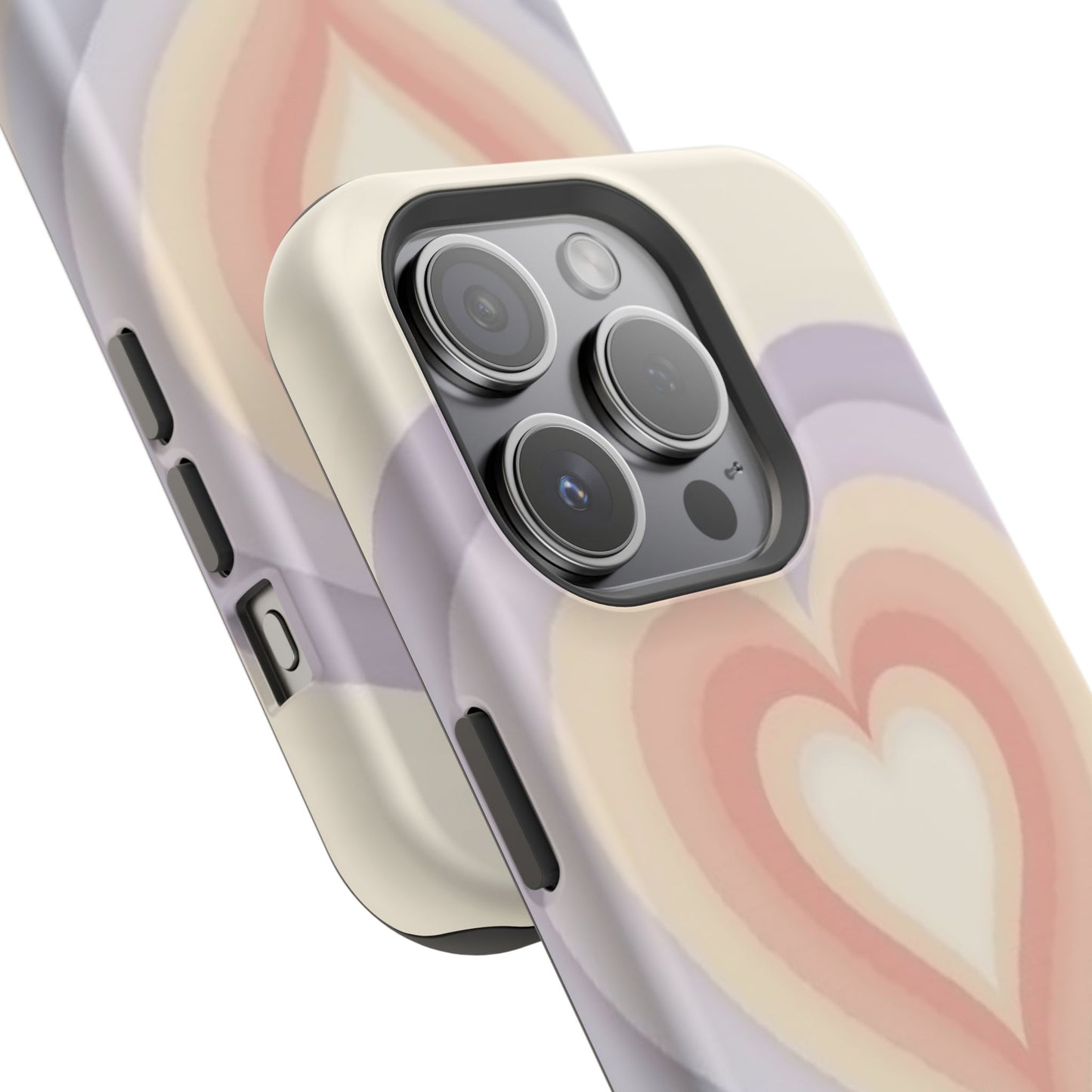 Radiant Heart iPhone Case - Pastel Layered Design - Cute Y2K Aesthetic Gift