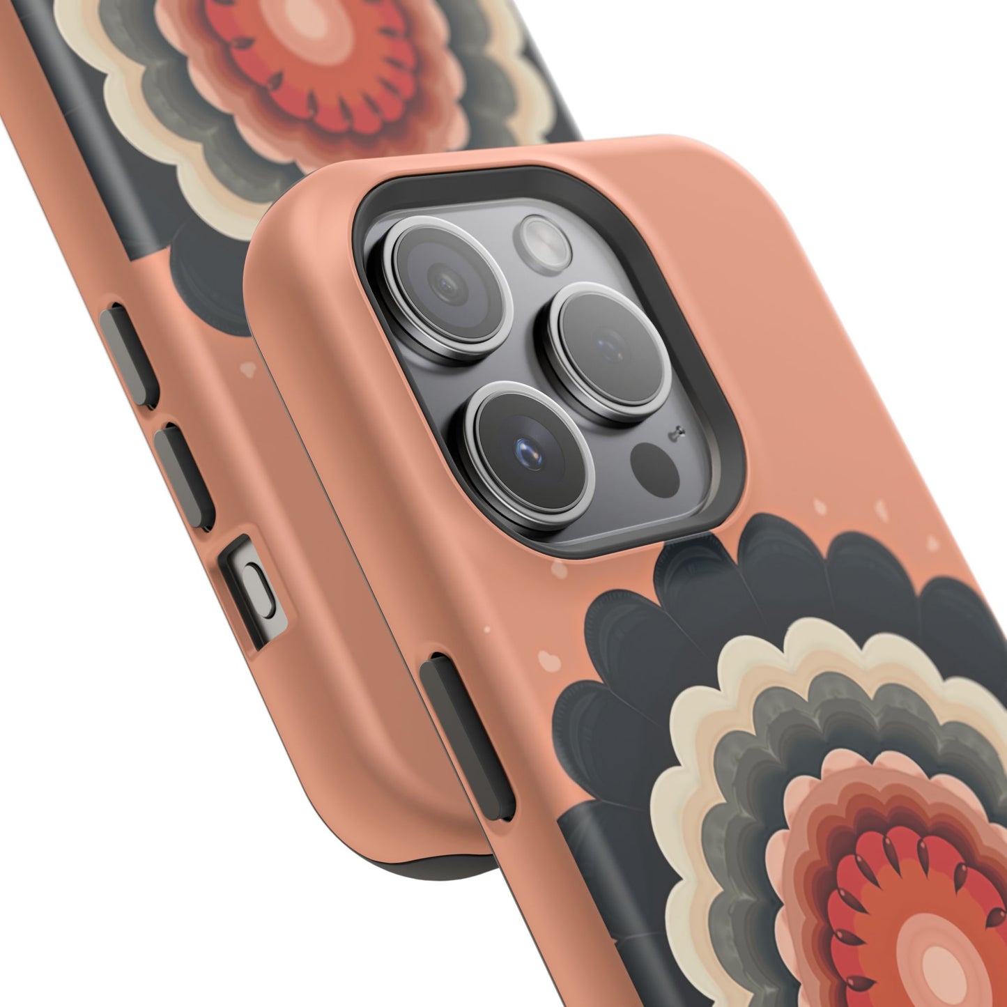 Earth Tone Mandala iPhone Case - Bohemian Floral Design, Aesthetic Gift Idea