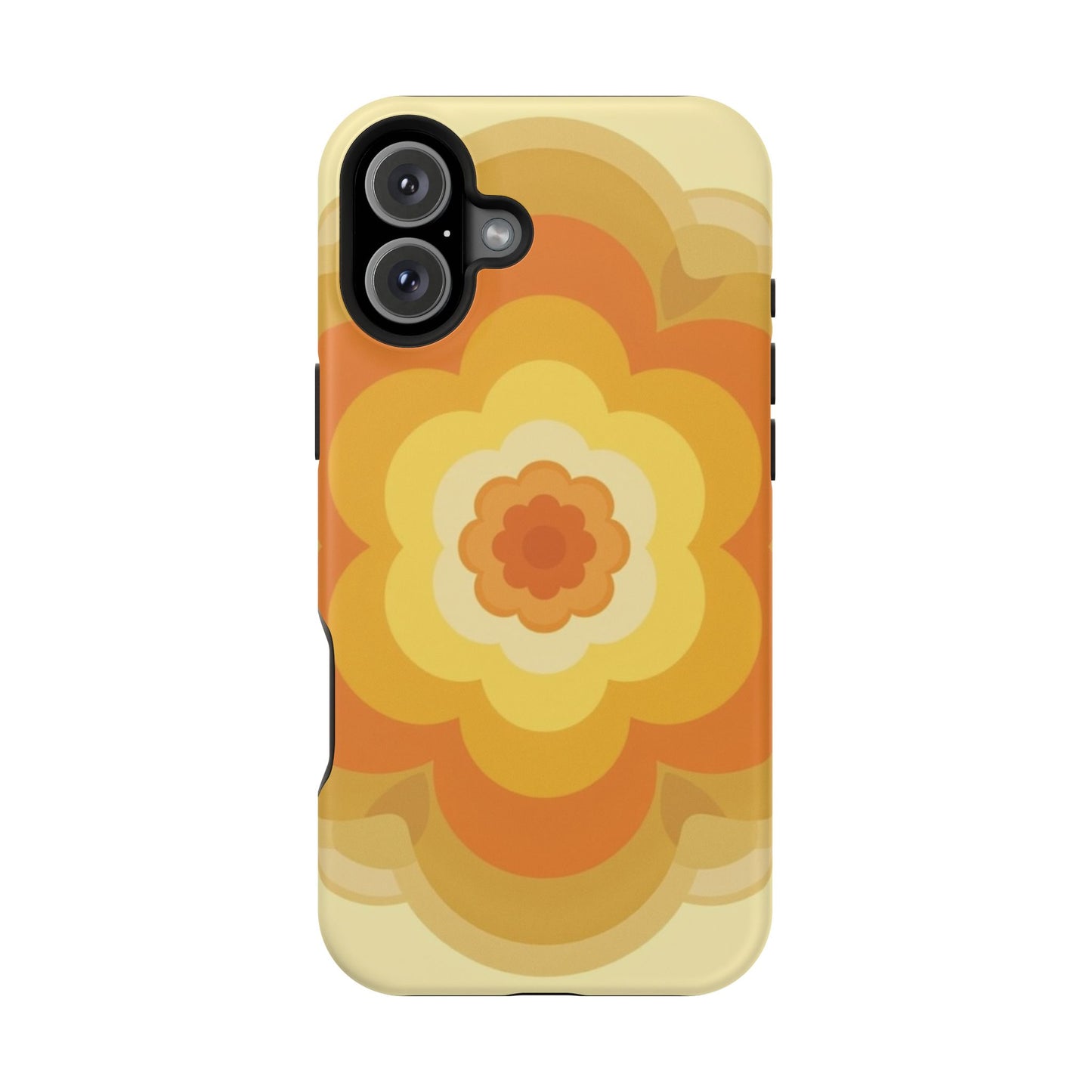 Vintage Floral iPhone Case - 70s Retro Flower Design, Groovy Aesthetic Gift Idea