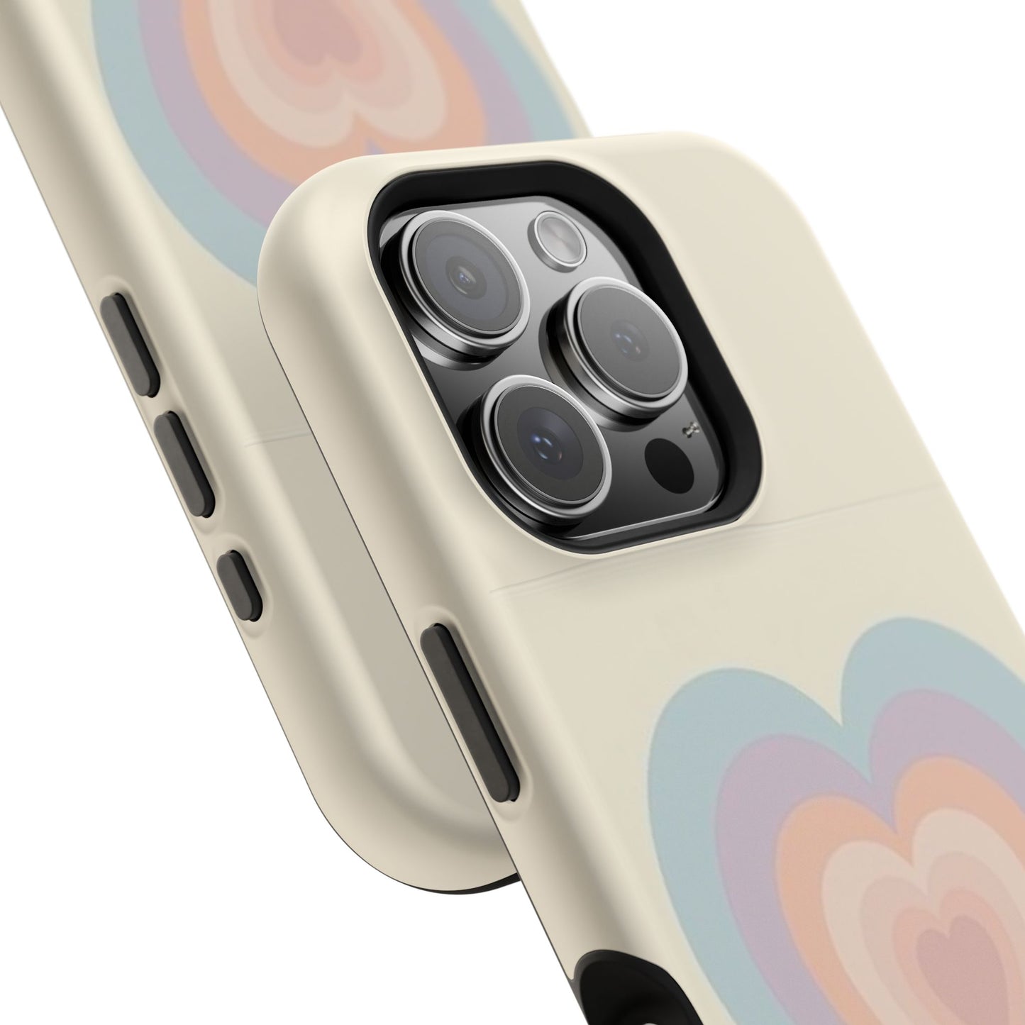Pastel Heart iPhone Case - Retro Aesthetic Y2K Gift - Cute Phone Accessories