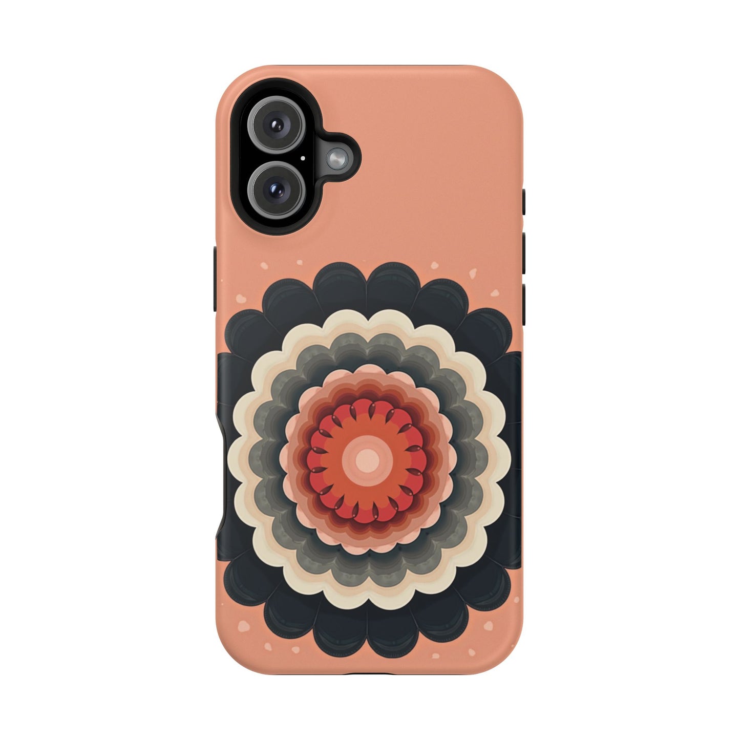 Earth Tone Mandala iPhone Case - Bohemian Floral Design, Aesthetic Gift Idea