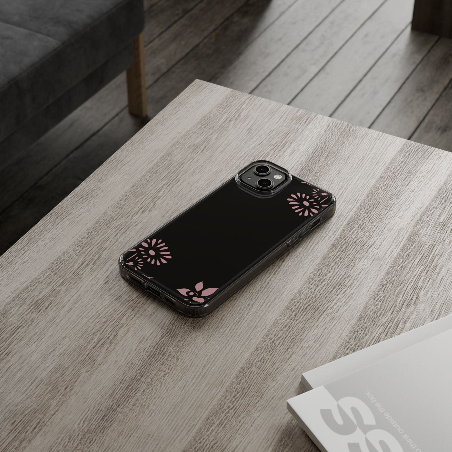 Elegant Floral Clear Phone Case β Minimalist Chic Protection