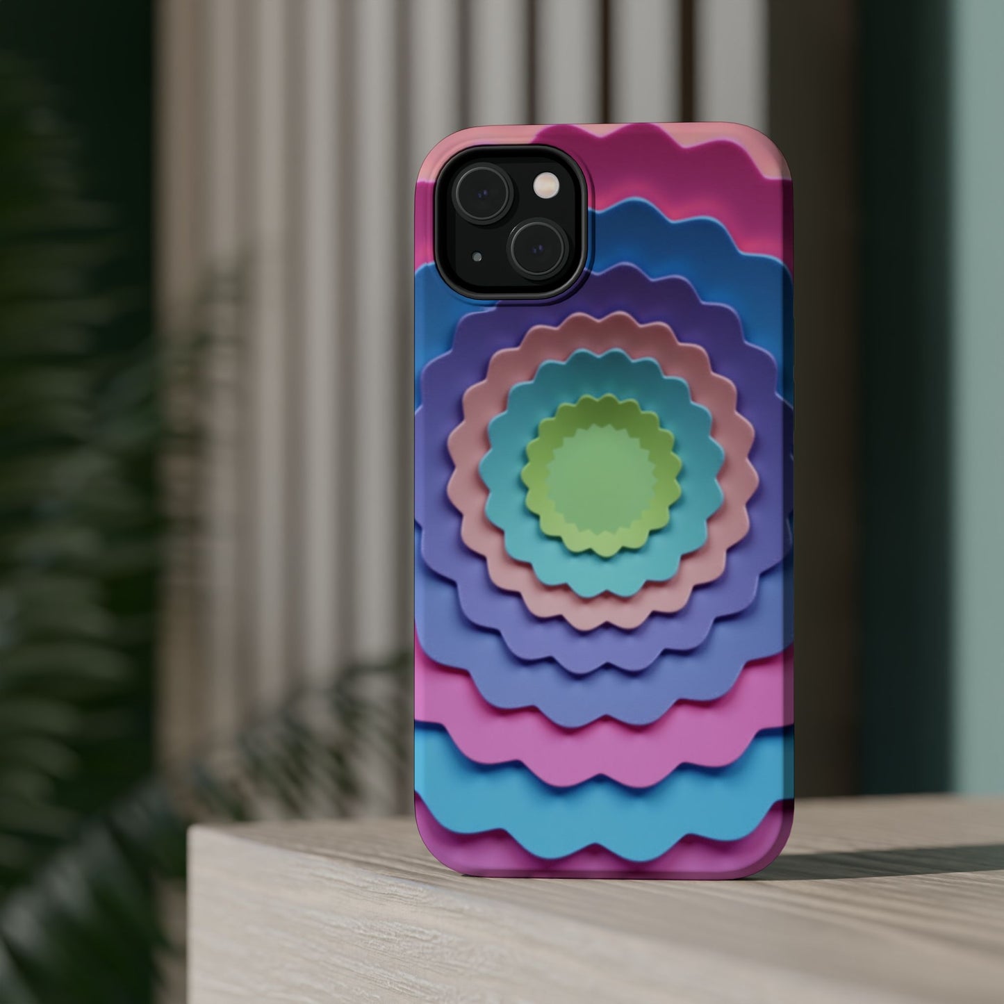 Layered Bloom iPhone Case - Pastel Flower Design, Cute Aesthetic Gift Idea