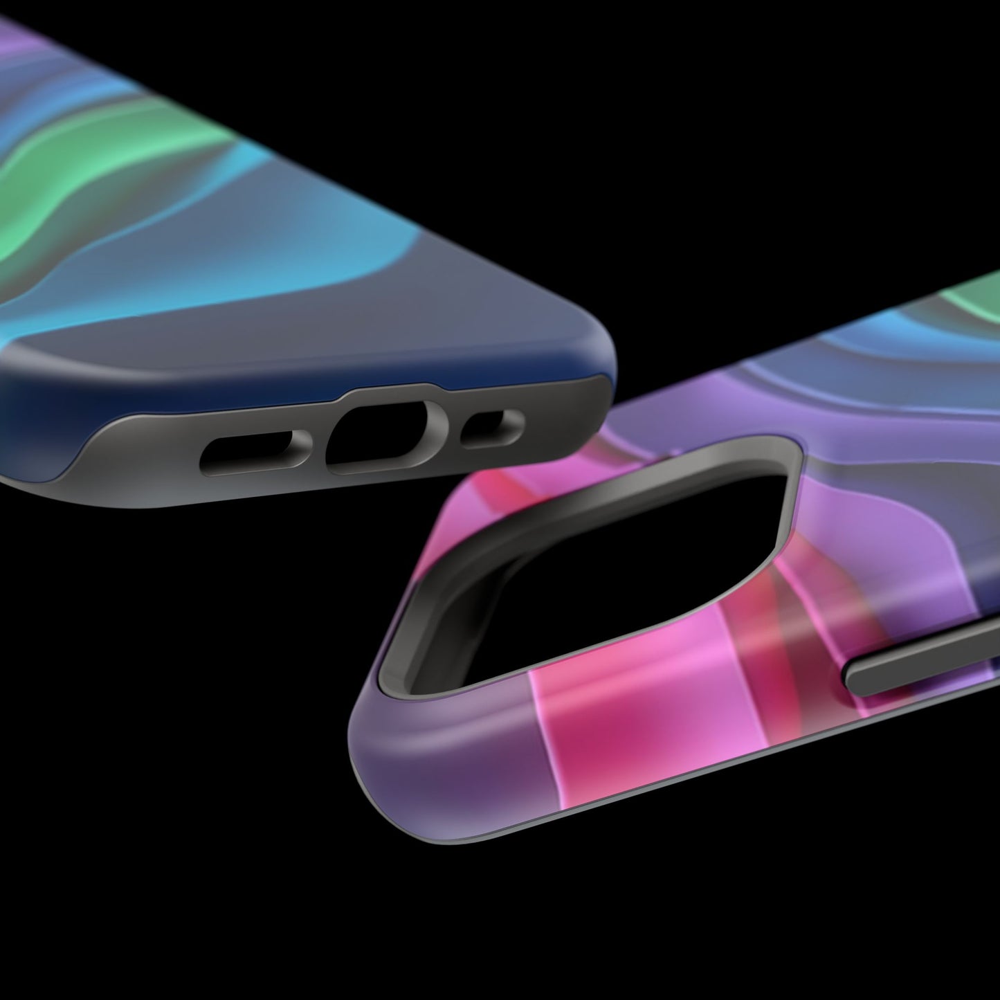 Rainbow Wave Phone Case - Colorful Abstract Design | Aesthetic iPhone Case | Trendy Gifts for Her | Vivid Gradient Art