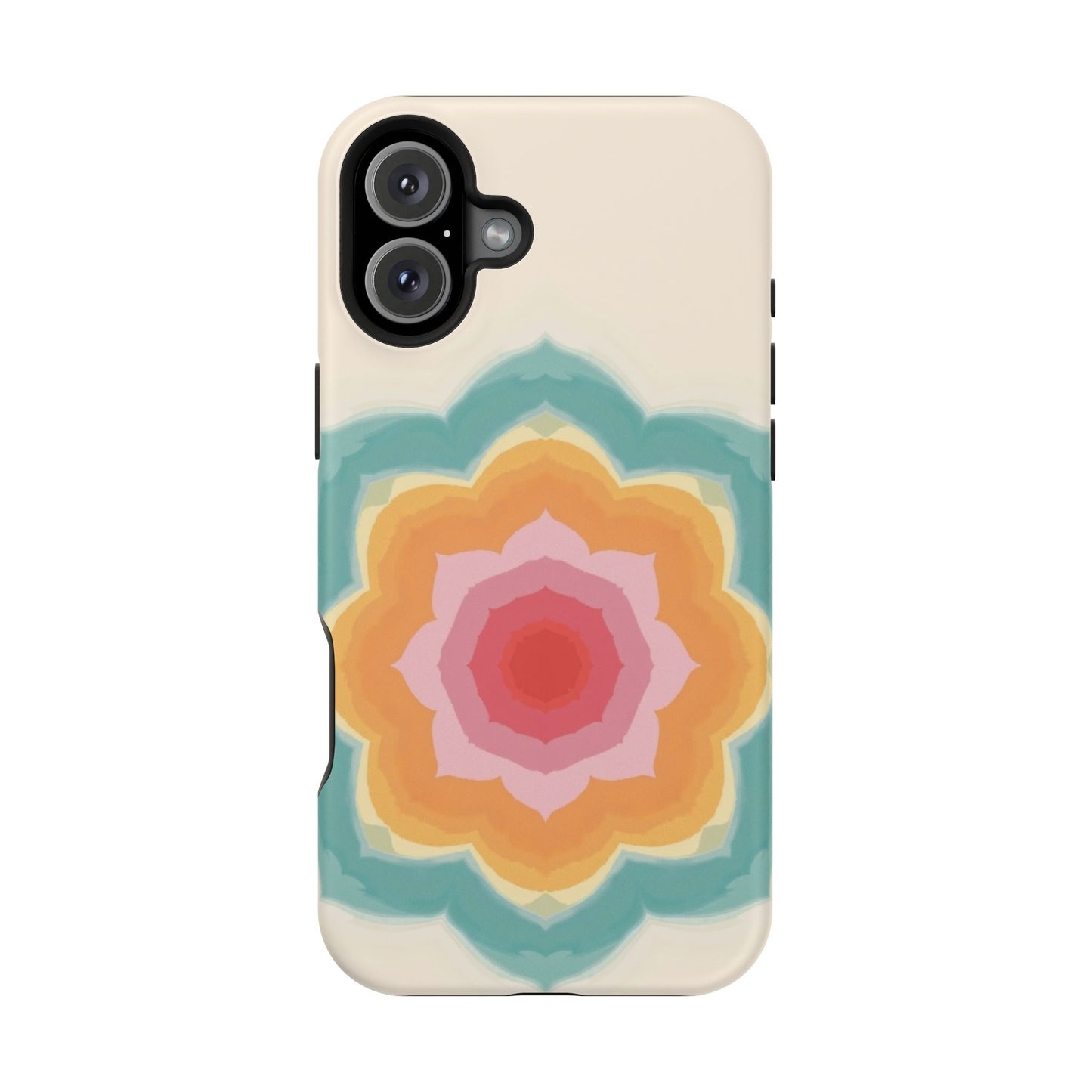 Floral Bloom iPhone Case - Retro Flower Power Design, Aesthetic Gift Idea