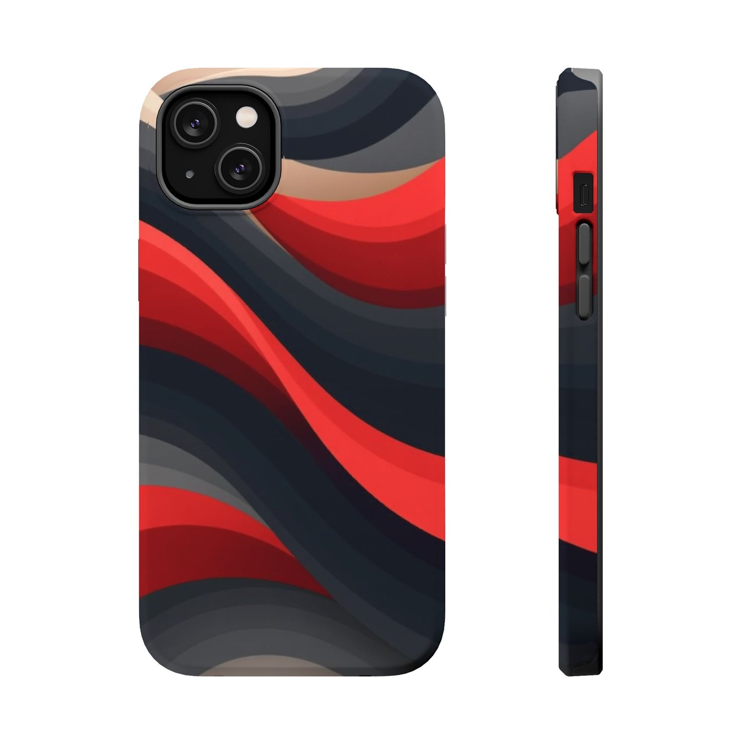 Dynamic Elegance Phone Case - Bold Wave Design | Trendy Aesthetic Gift Idea