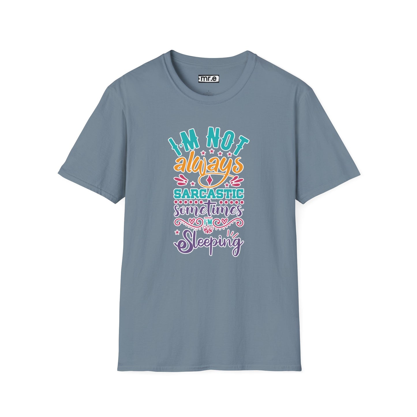 Funny Sarcastic Shirt - Sleepy Tee, Witty Graphic T-Shirt, Gift for Sarcastic People, Black Aesthetic Clothing