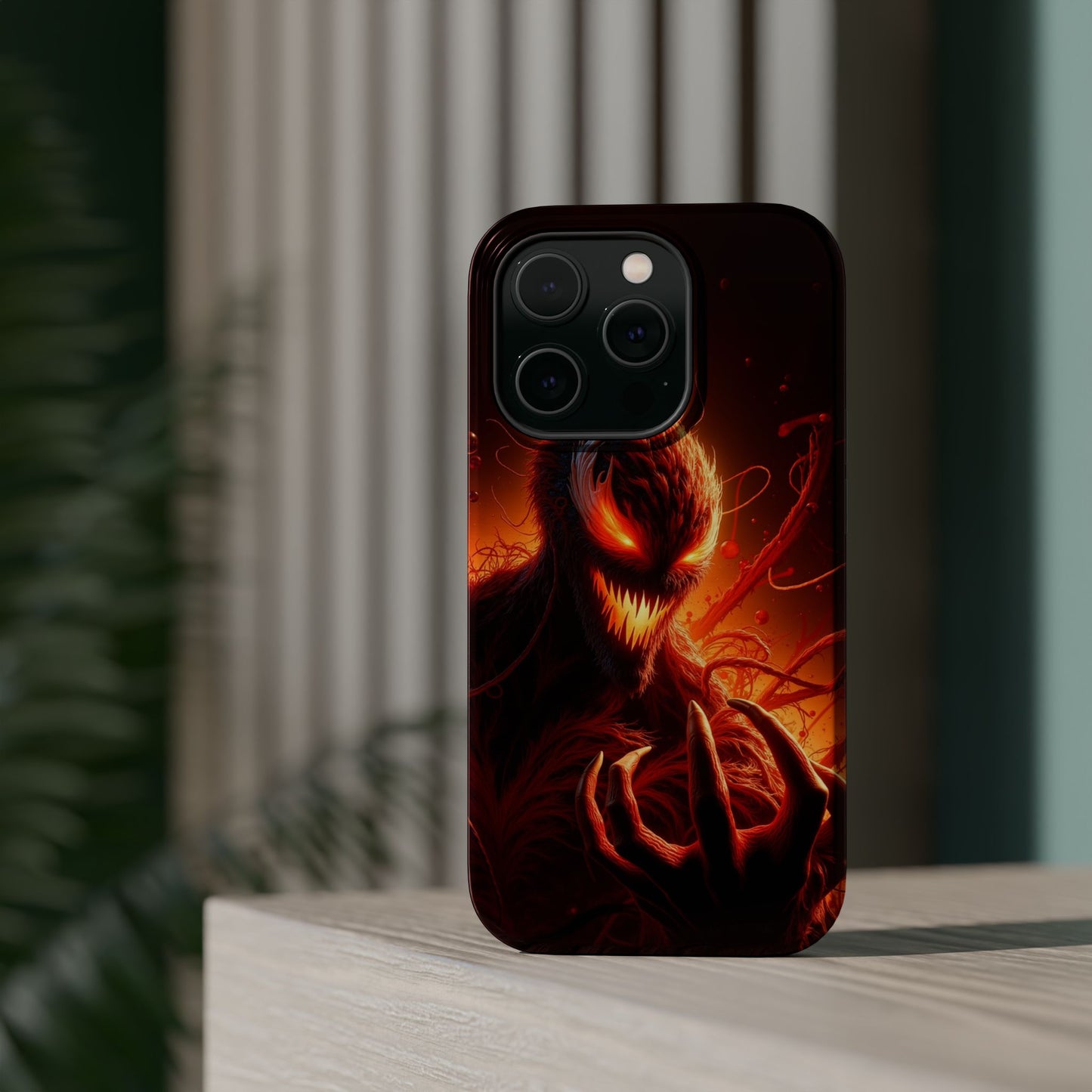 Fiery Alien Phone Case - Aesthetic iPhone Case | Sci-Fi Art Design | Gifts for Him | Unique Phone Accessories