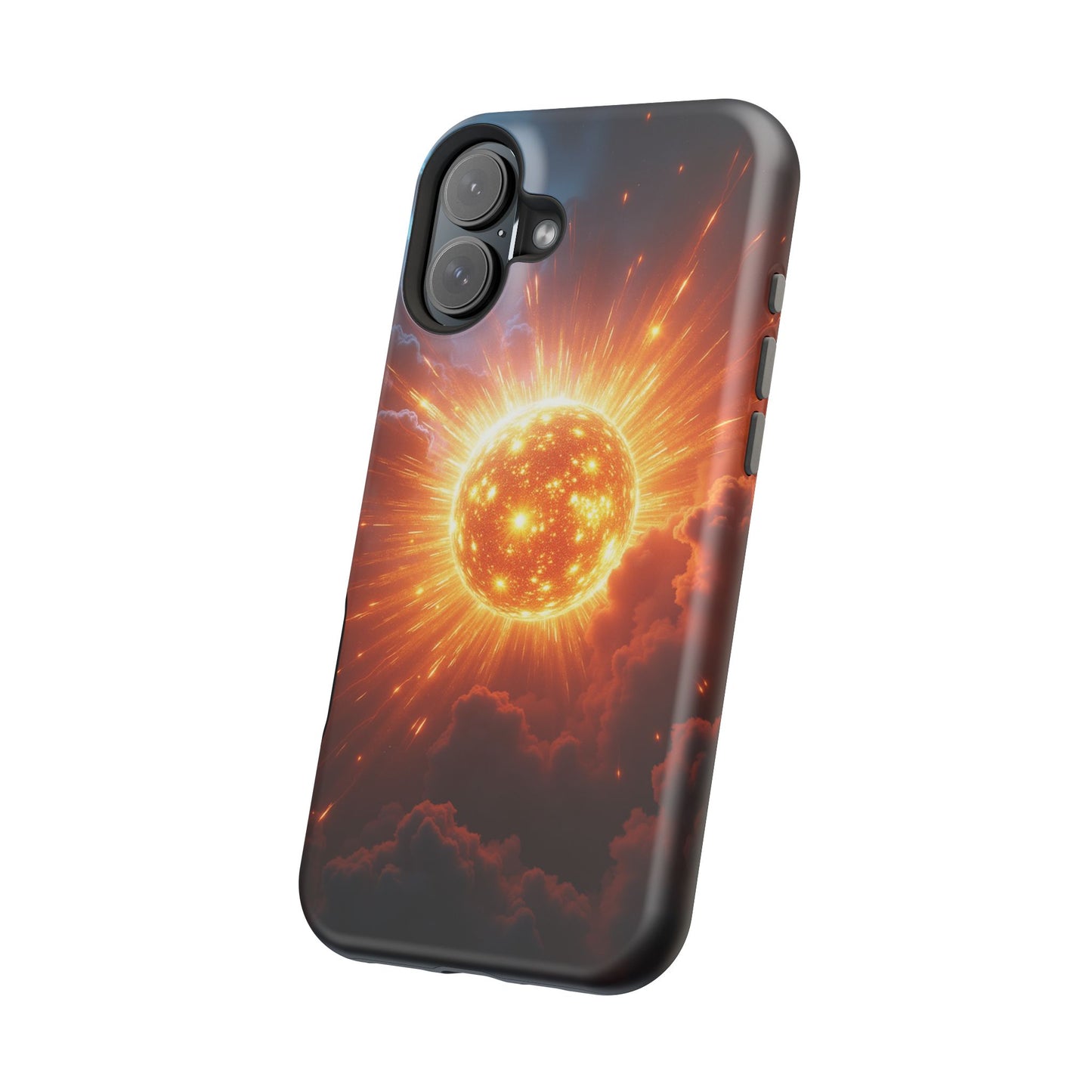 Sun Phone Case - Fiery Starburst iPhone Cover - Astronomy Gift for Him/Her