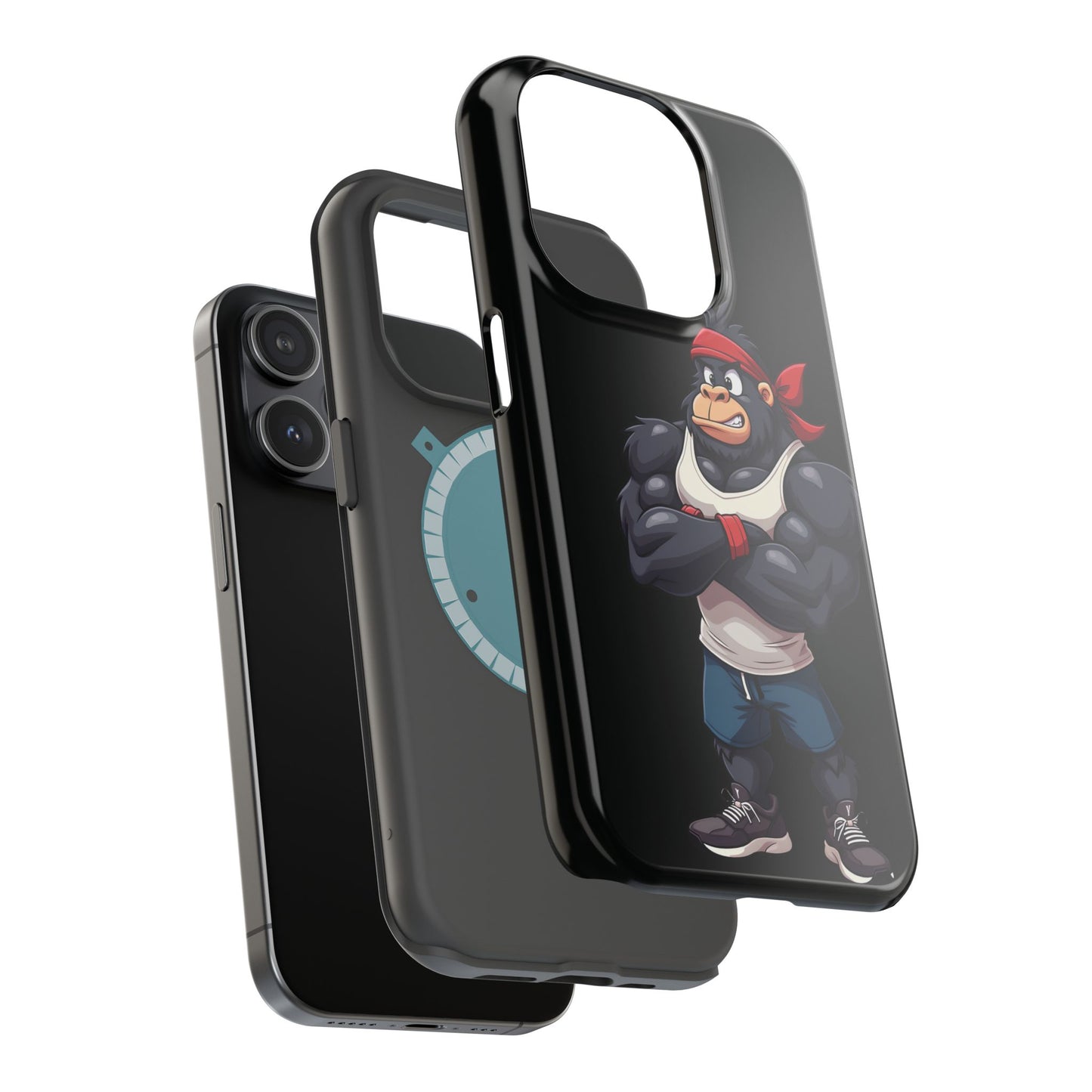 Red Band Gym Gorilla Phone Case β Fierce Style Meets Tough Protection