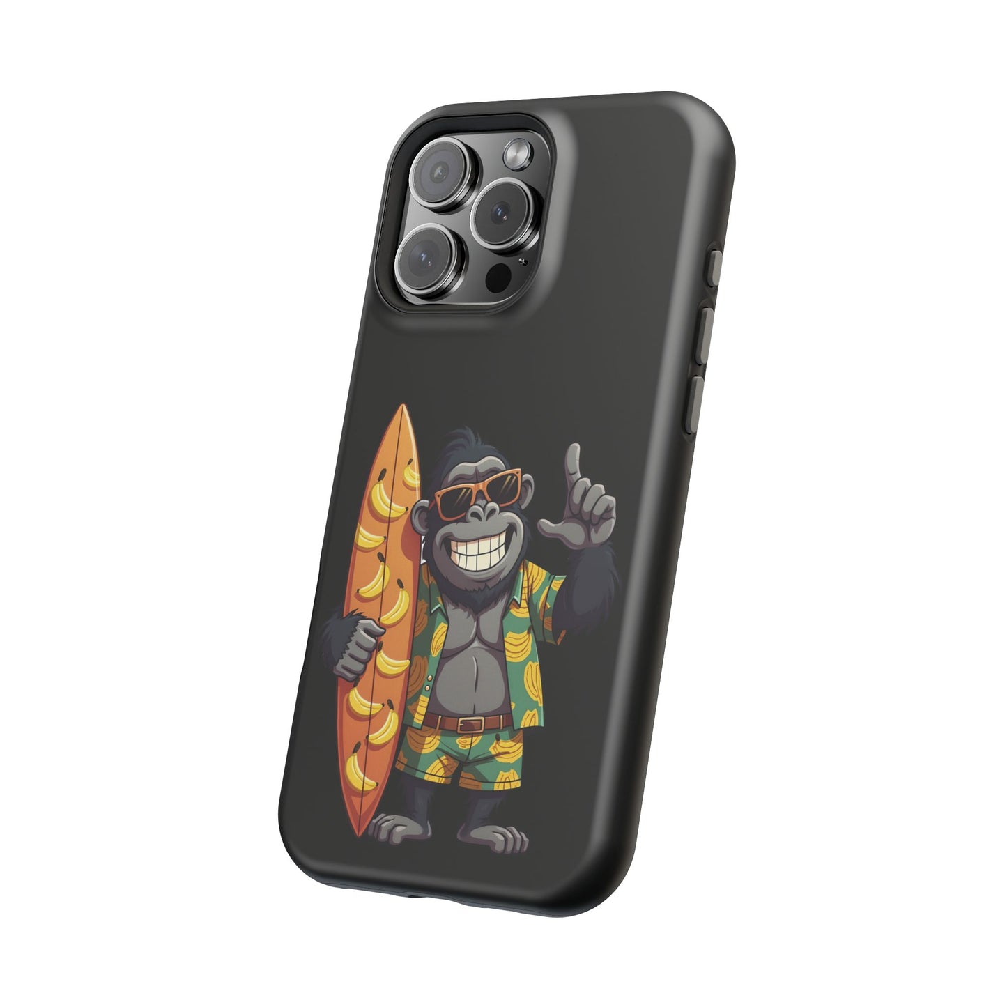 Banana Vibes Surf Gorilla Phone Case β Tropical Chill Meets Jungle Fun
