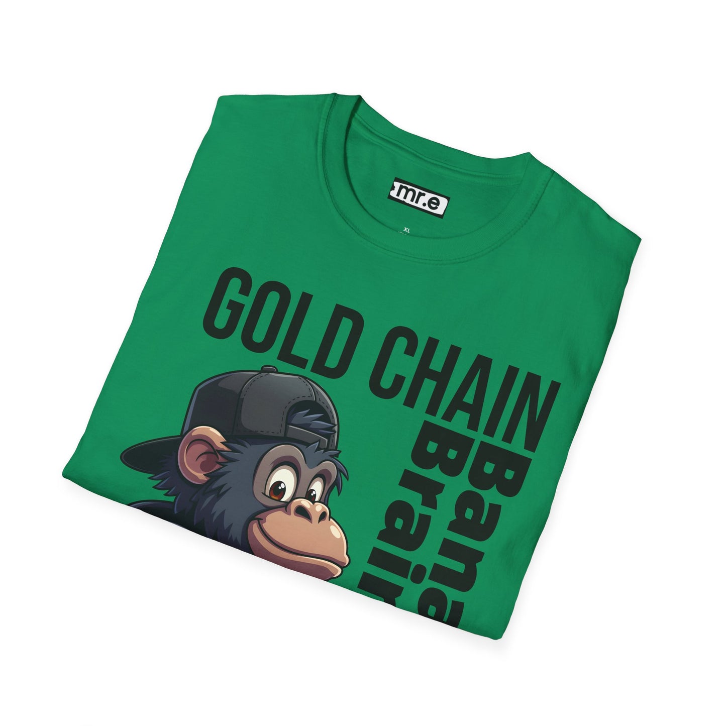 Gold Chain Banana Brain β Funny Hip-Hop Chimp T-Shirt