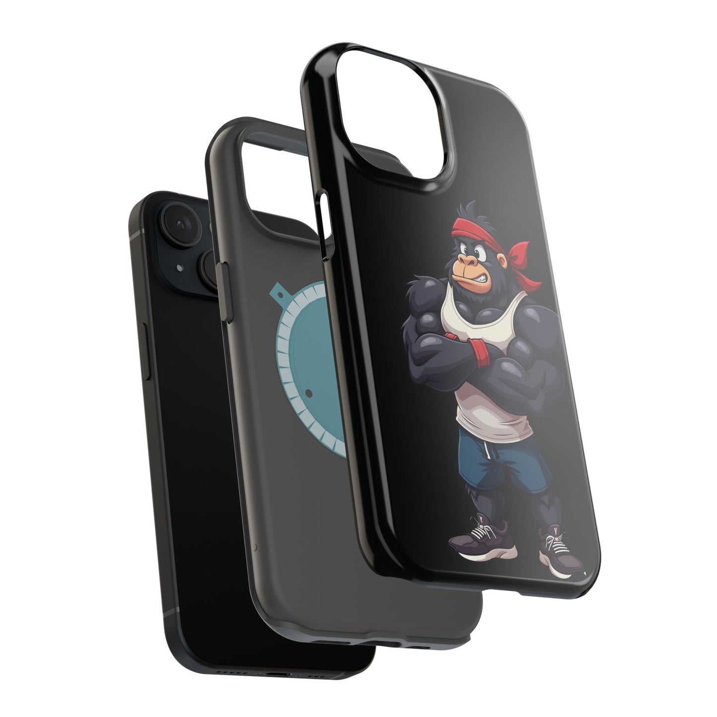 Red Band Gym Gorilla Phone Case β Fierce Style Meets Tough Protection
