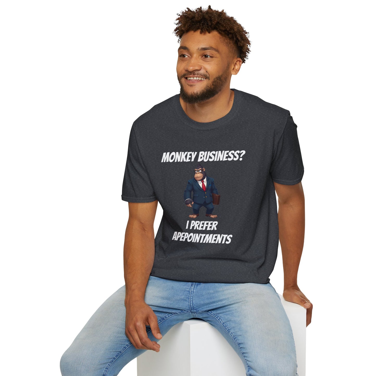 Apeointments Only β Funny Business Gorilla T-Shirt