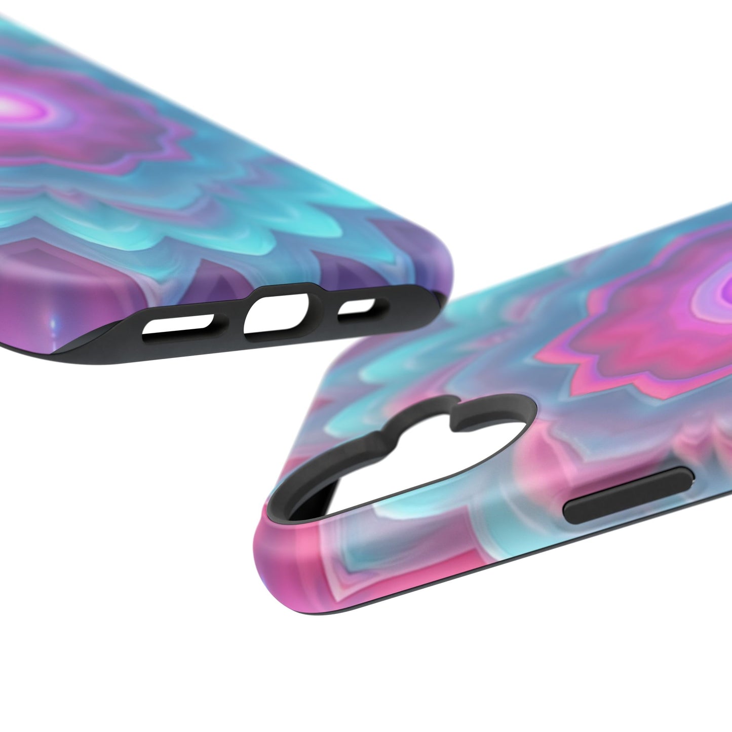 Cosmic Bloom iPhone Case - Galaxy Floral Design, Aesthetic Gift Idea
