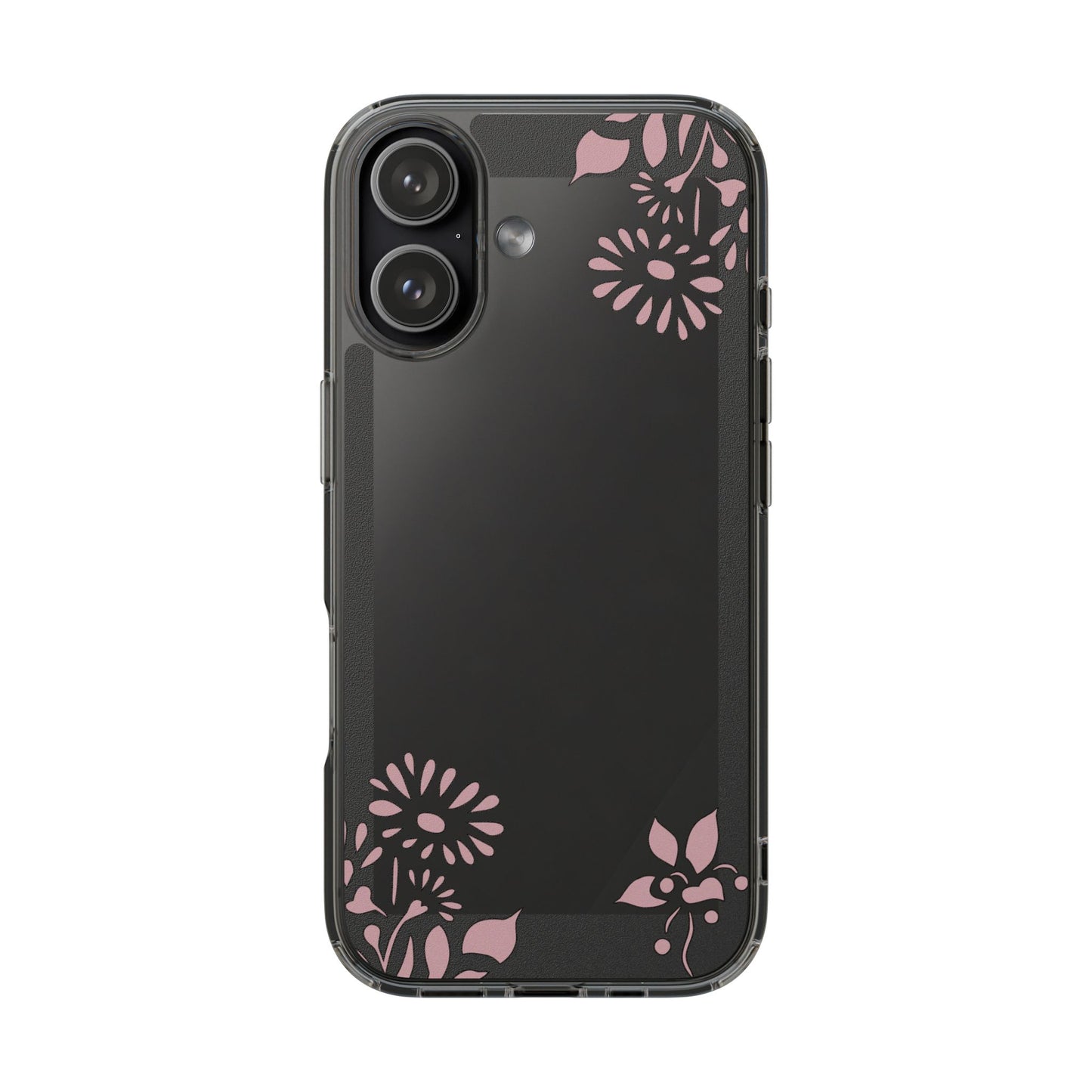 Elegant Floral Clear Phone Case β Minimalist Chic Protection