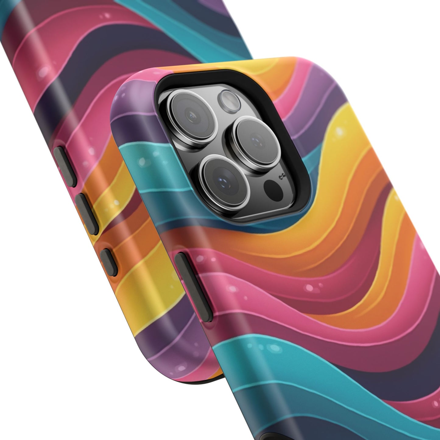 Colorful Wave Phone Case - Aesthetic iPhone Case, Bright Gift Idea, Trendy Summer Accessory