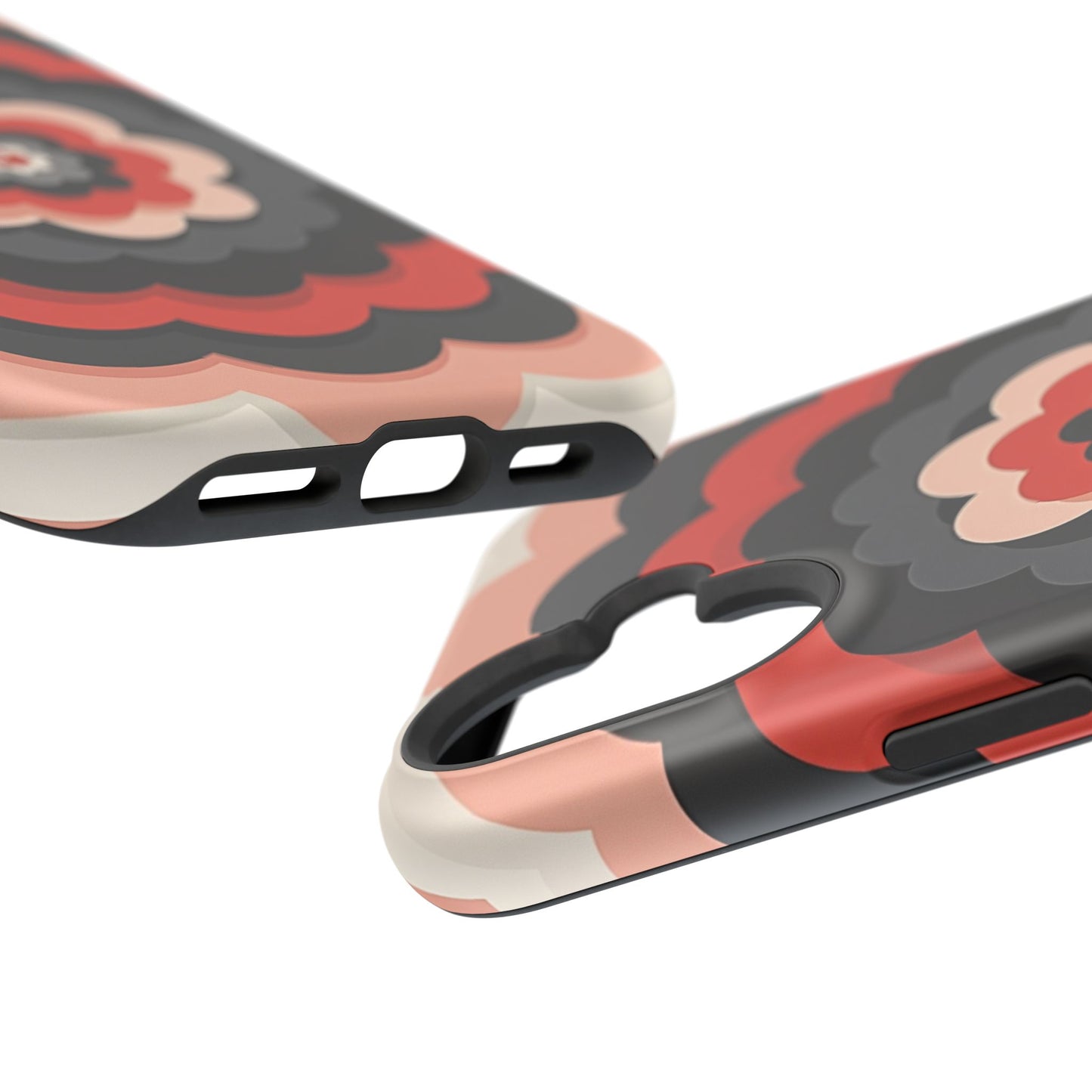 Floral Phone Case - Retro Flower iPhone Case, Aesthetic Gift Idea, Cute Pink Design