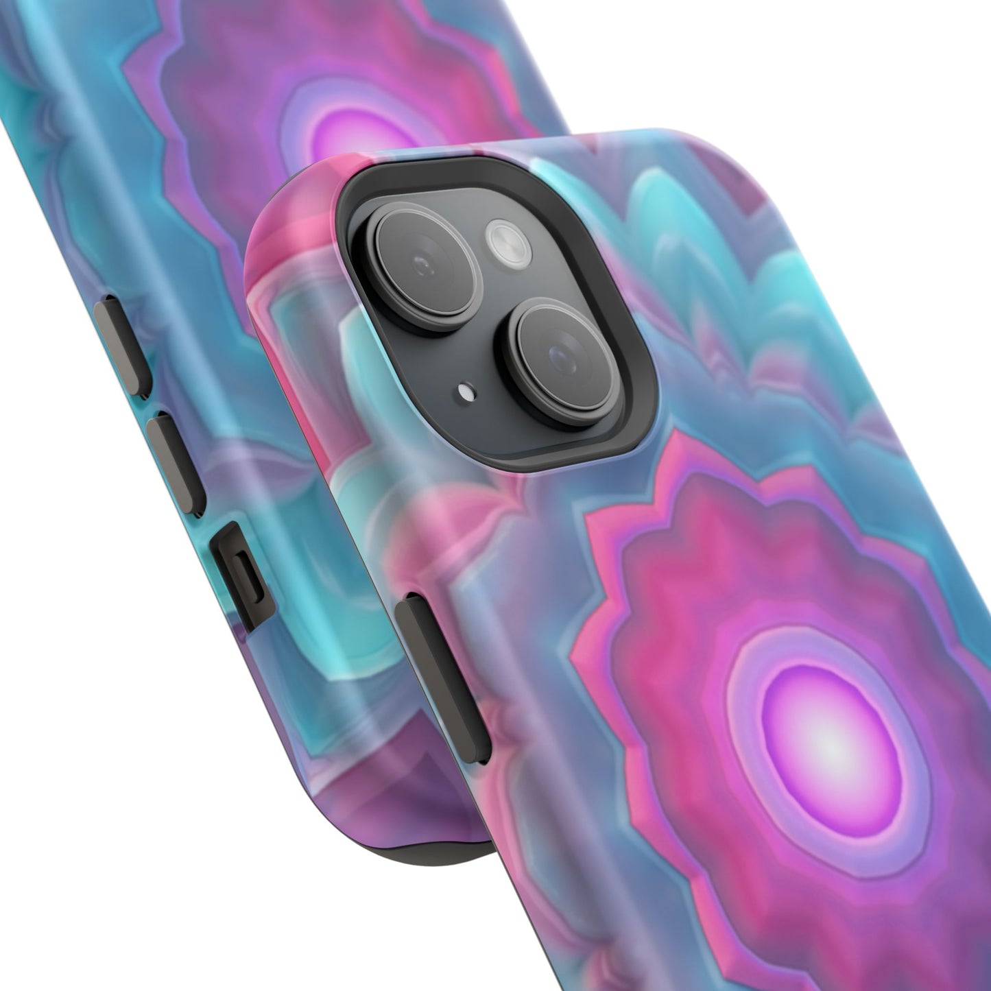 Cosmic Bloom iPhone Case - Galaxy Floral Design, Aesthetic Gift Idea