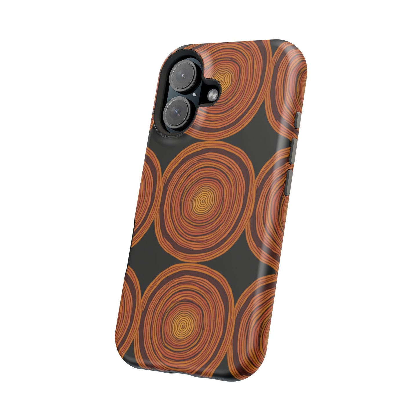 Rustic Swirl iPhone Case - Boho Wood Grain Pattern - Aesthetic Phone Accessories