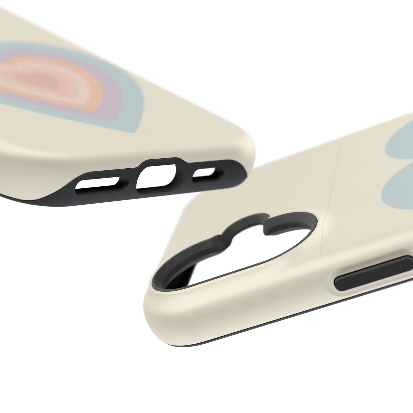 Pastel Heart iPhone Case - Retro Aesthetic Y2K Gift - Cute Phone Accessories