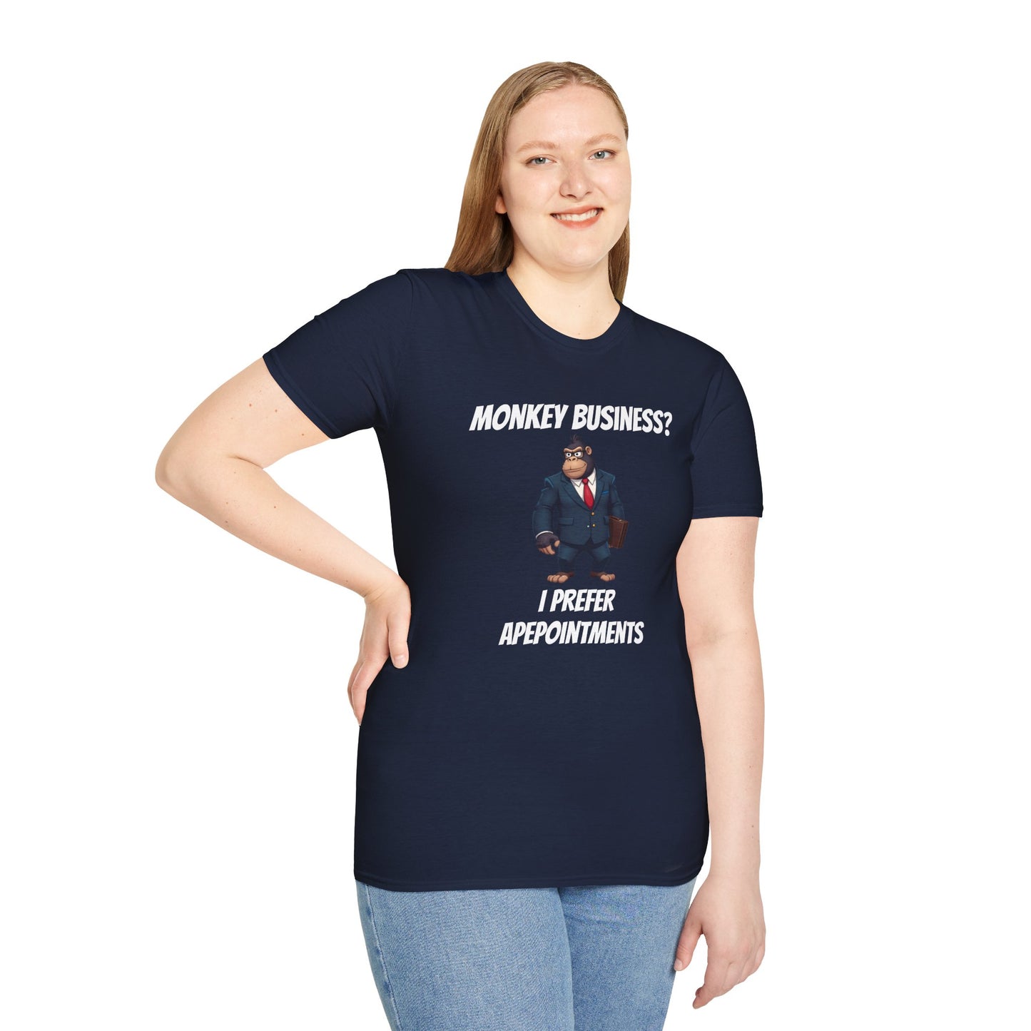 Apeointments Only β Funny Business Gorilla T-Shirt