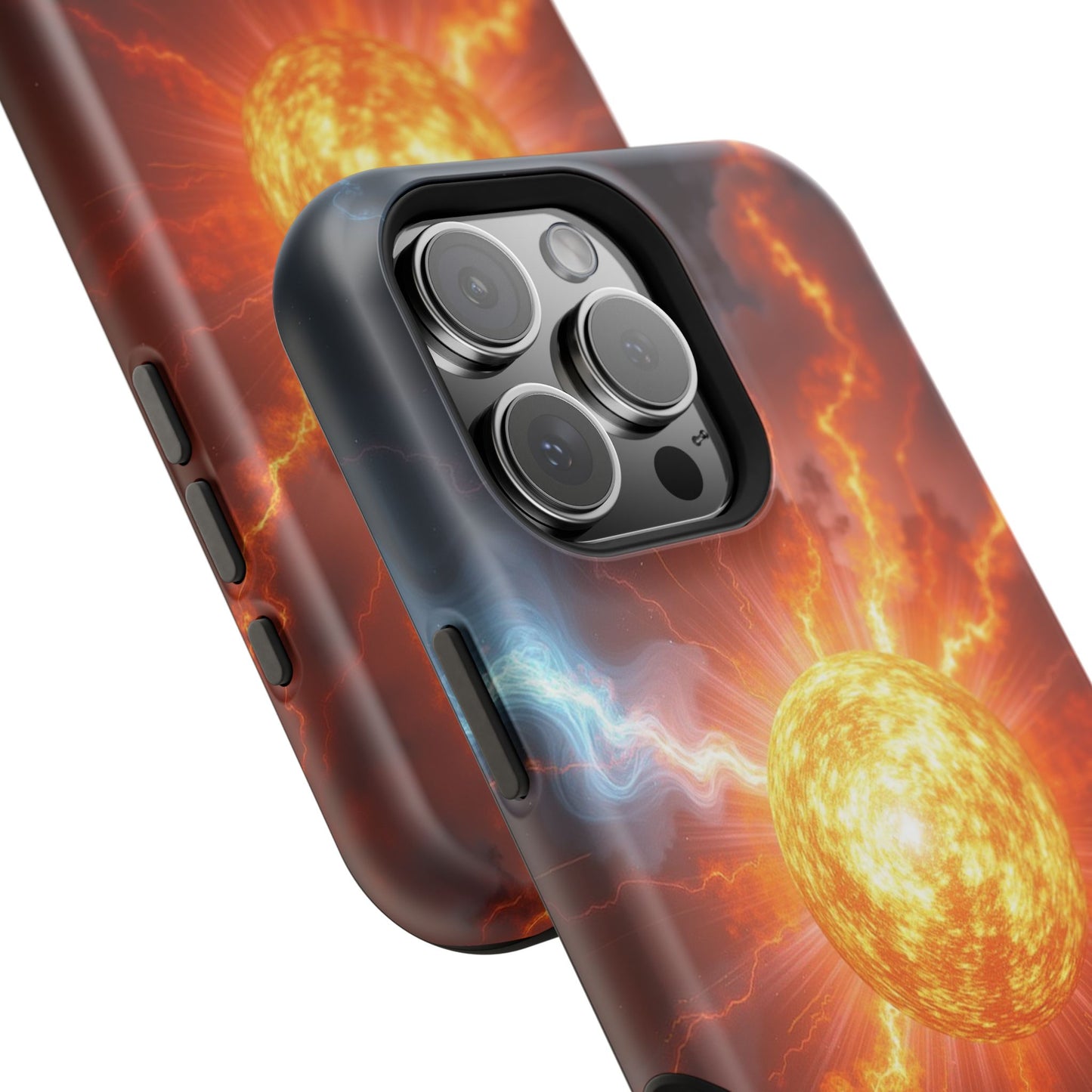 Solar Flare iPhone Case - Fiery Sunburst Space Design - Astronomy Gift Idea