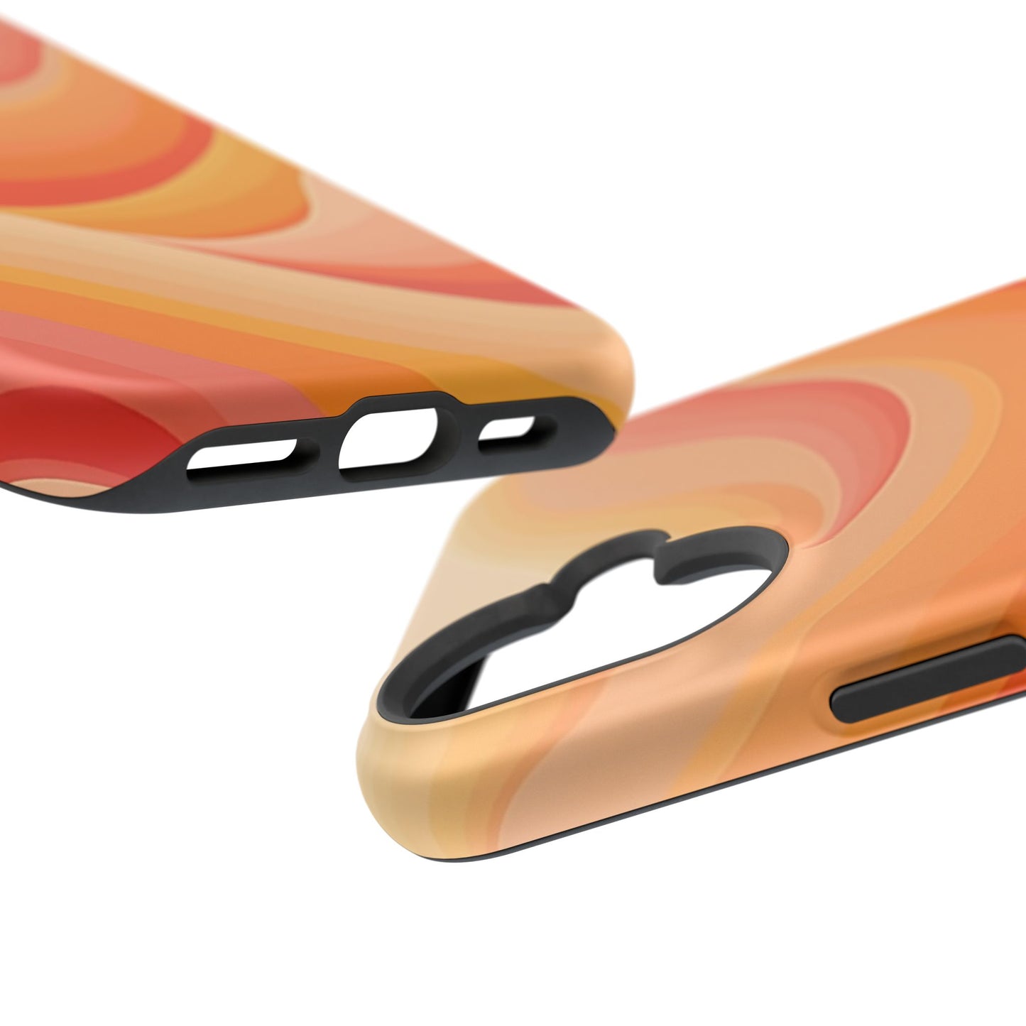 Retro Wave Phone Case - 70s Inspired Aesthetic | Orange Gradient iPhone Case | Gifts for Her | Vintage Style Sun Design