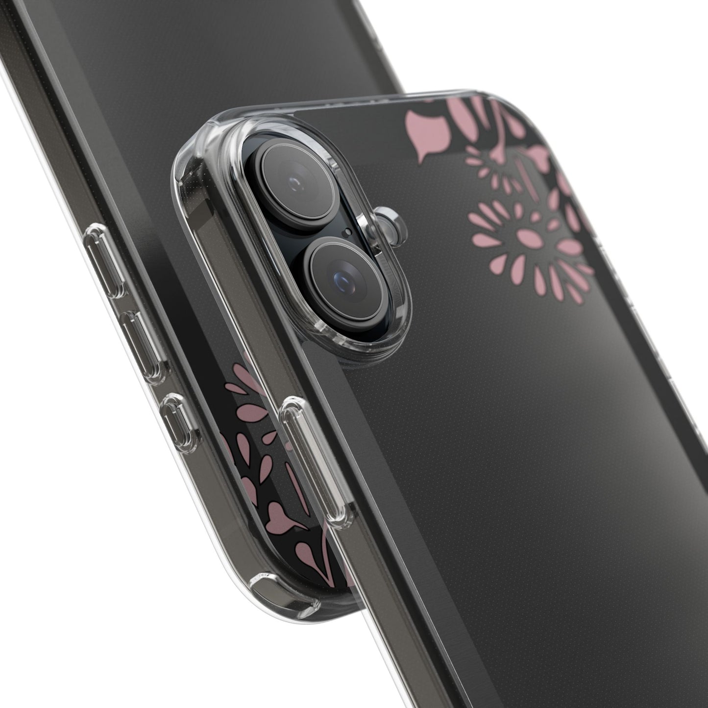 Elegant Floral Clear Phone Case β Minimalist Chic Protection