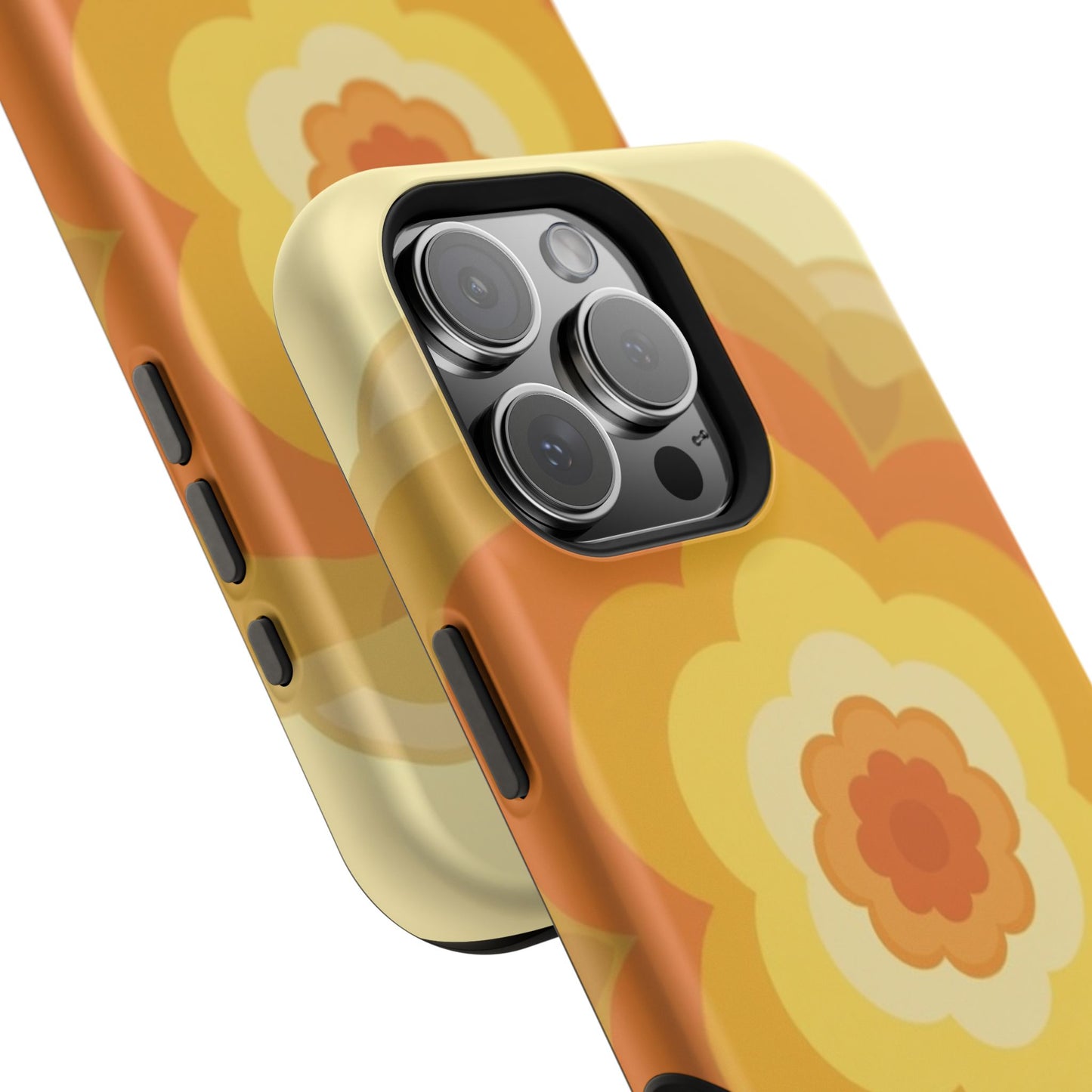 Vintage Floral iPhone Case - 70s Retro Flower Design, Groovy Aesthetic Gift Idea