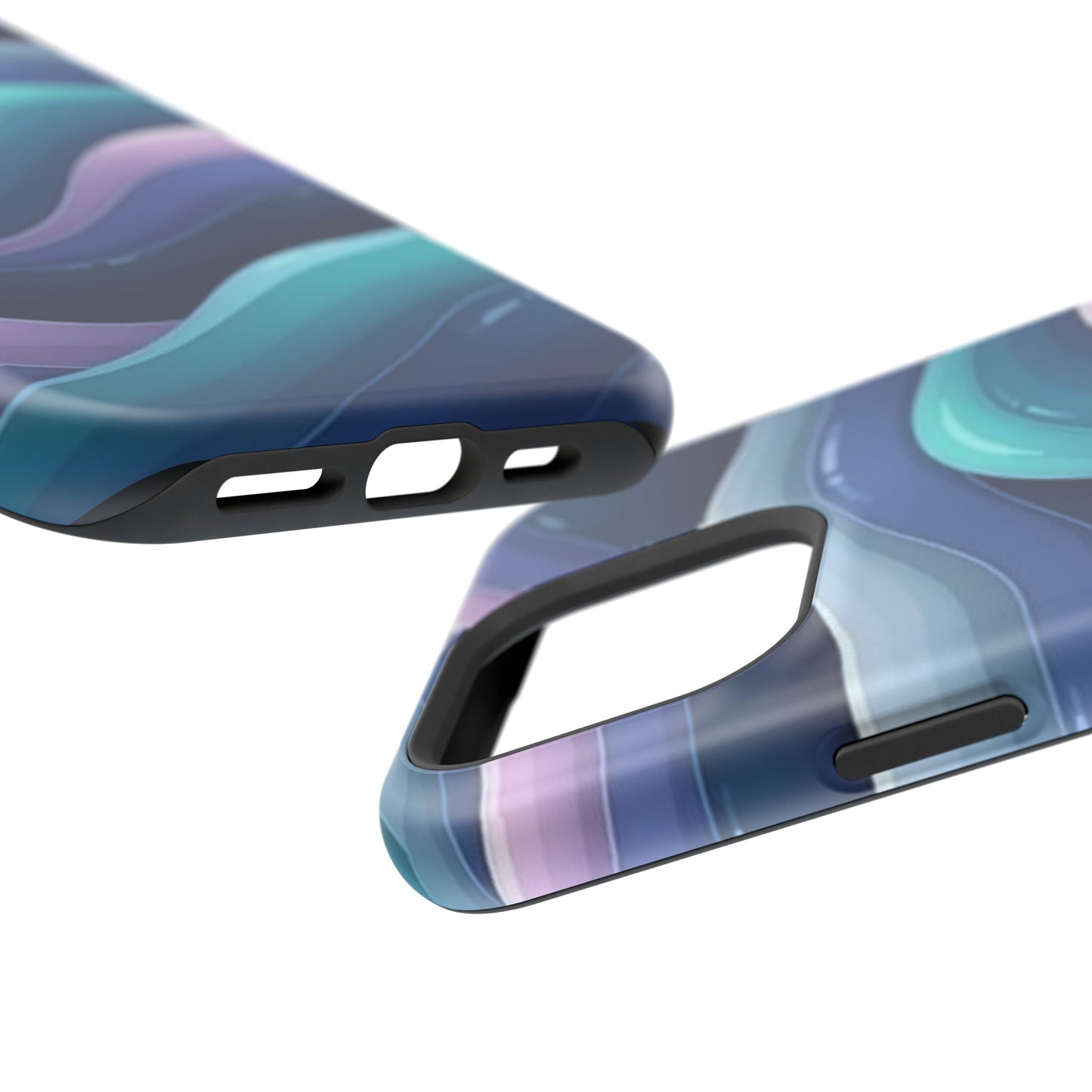 Blue Wave Phone Case - Aesthetic iPhone Case | Dark Moody Gradient Design | Gifts for Her | Unique Art Print